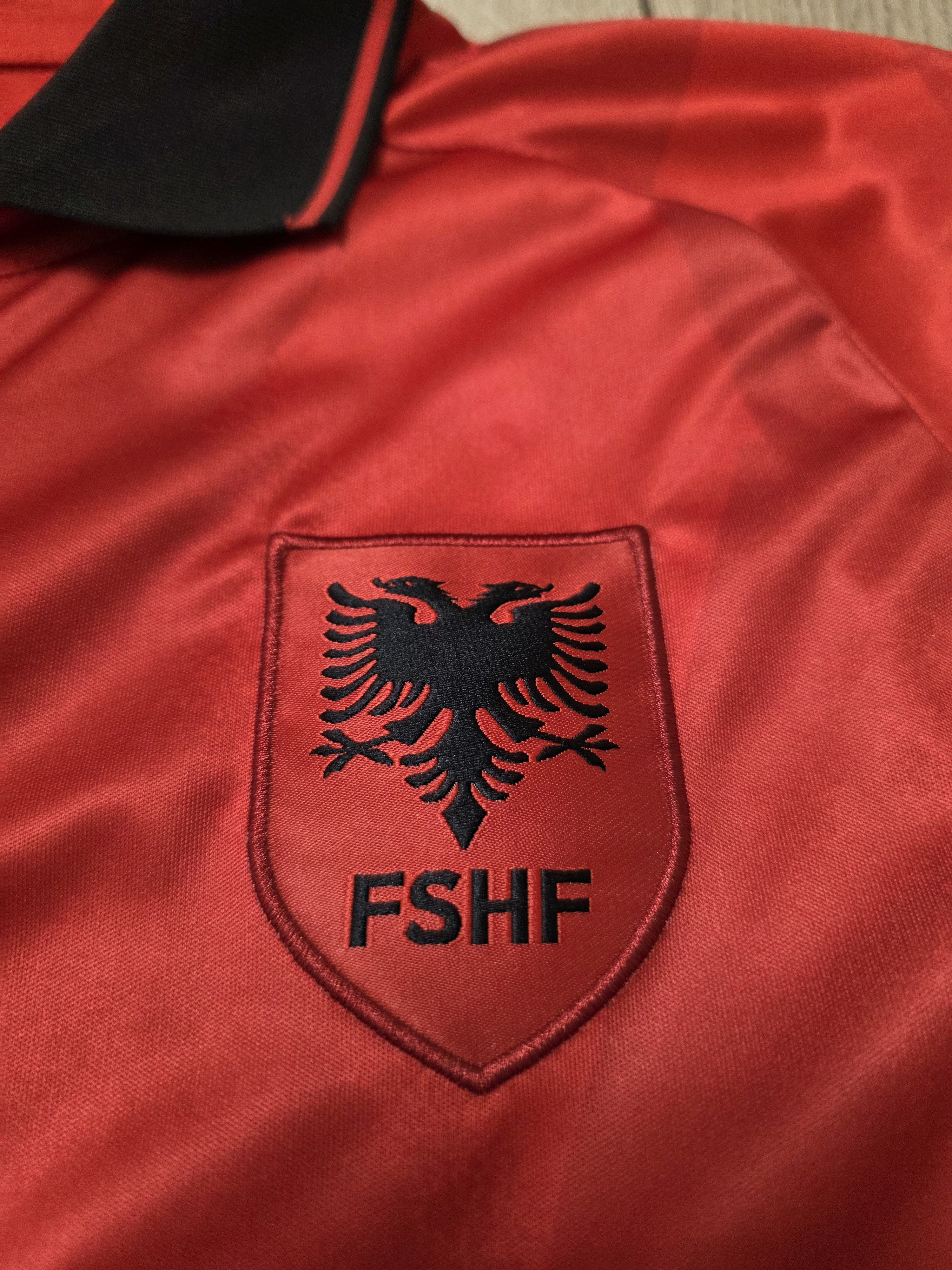 All Sport ALBANIA 2023 2024 HOME FOOTBALL SHIRT SOCCER JERSEY Size US L / EU 52-54 / 3 - 4 Thumbnail