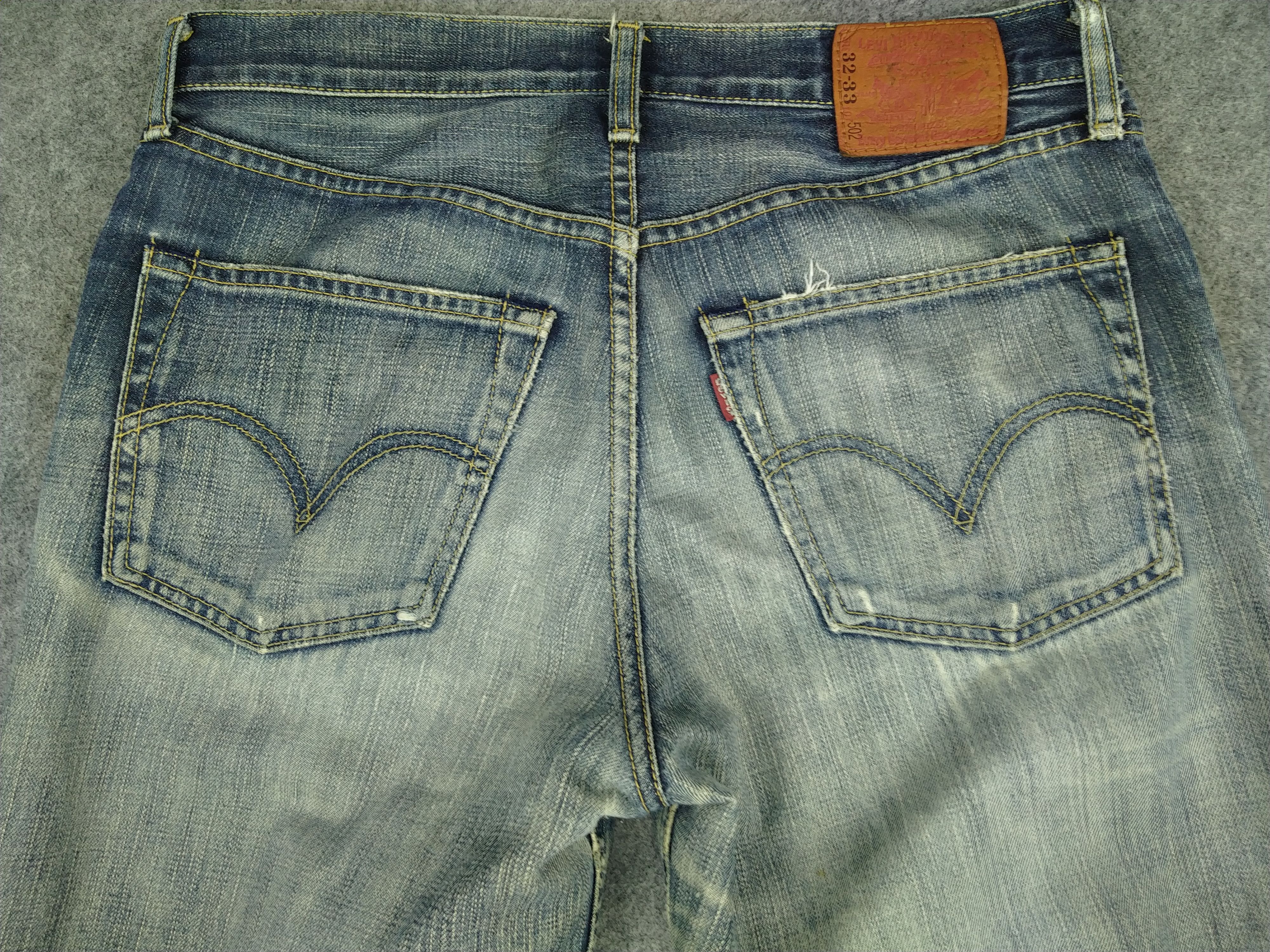 Levi's Dirty Blue Vintage Levi's 502 Distressed Denim 32x32 JN829 Size US 32 / EU 48 - 4 Thumbnail