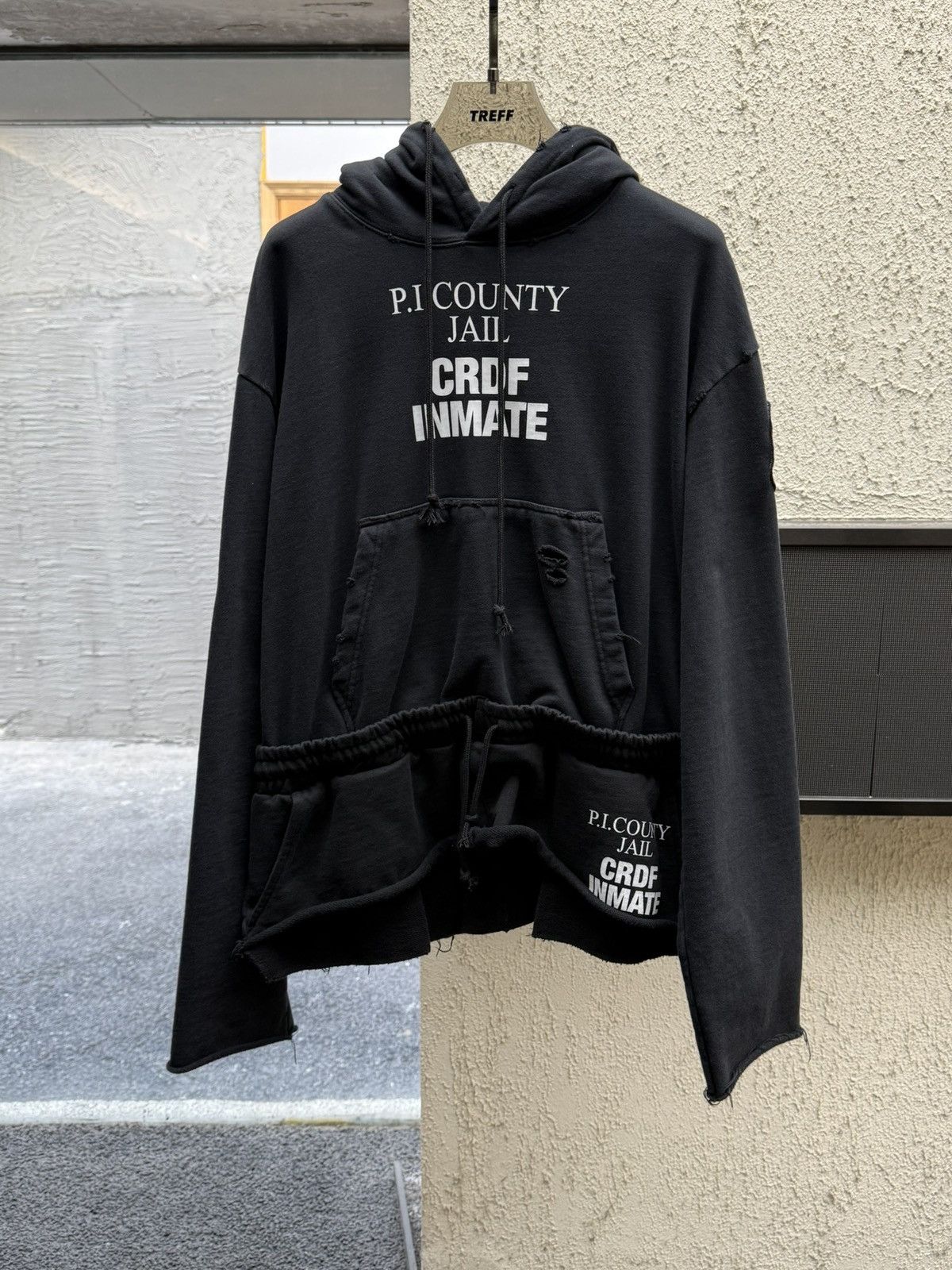 PROJECT G/R Two Faced Washed Hoodie - Washed Black | Grailed