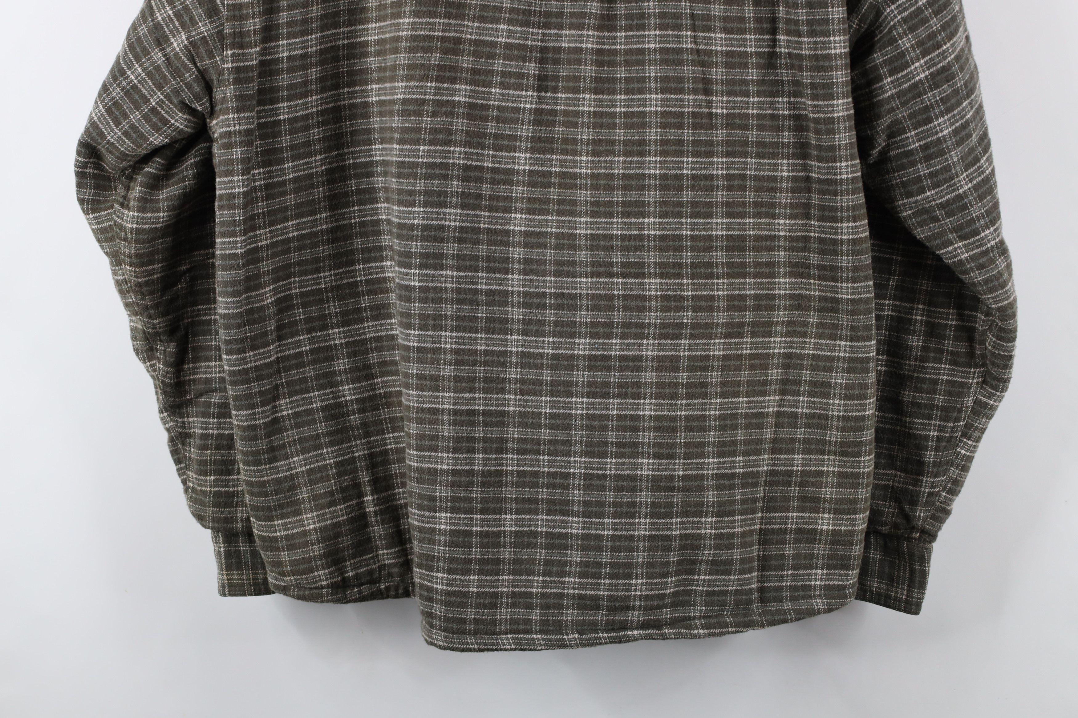 Vintage Deadstock Vintage 90s Streetwear Hooded Flannel Shirt Jacket Size US XXL / EU 58 / 5 - 12 Thumbnail