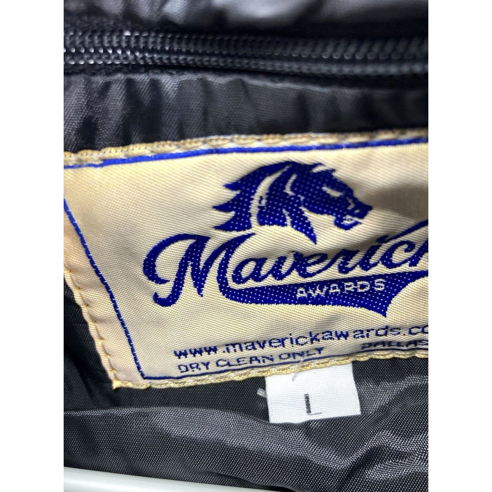 Vintage Maverick Varsity Jacket Men L Wool Blue Gray Full Snap USA NWOT Size US L / EU 52-54 / 3 - 4 Thumbnail
