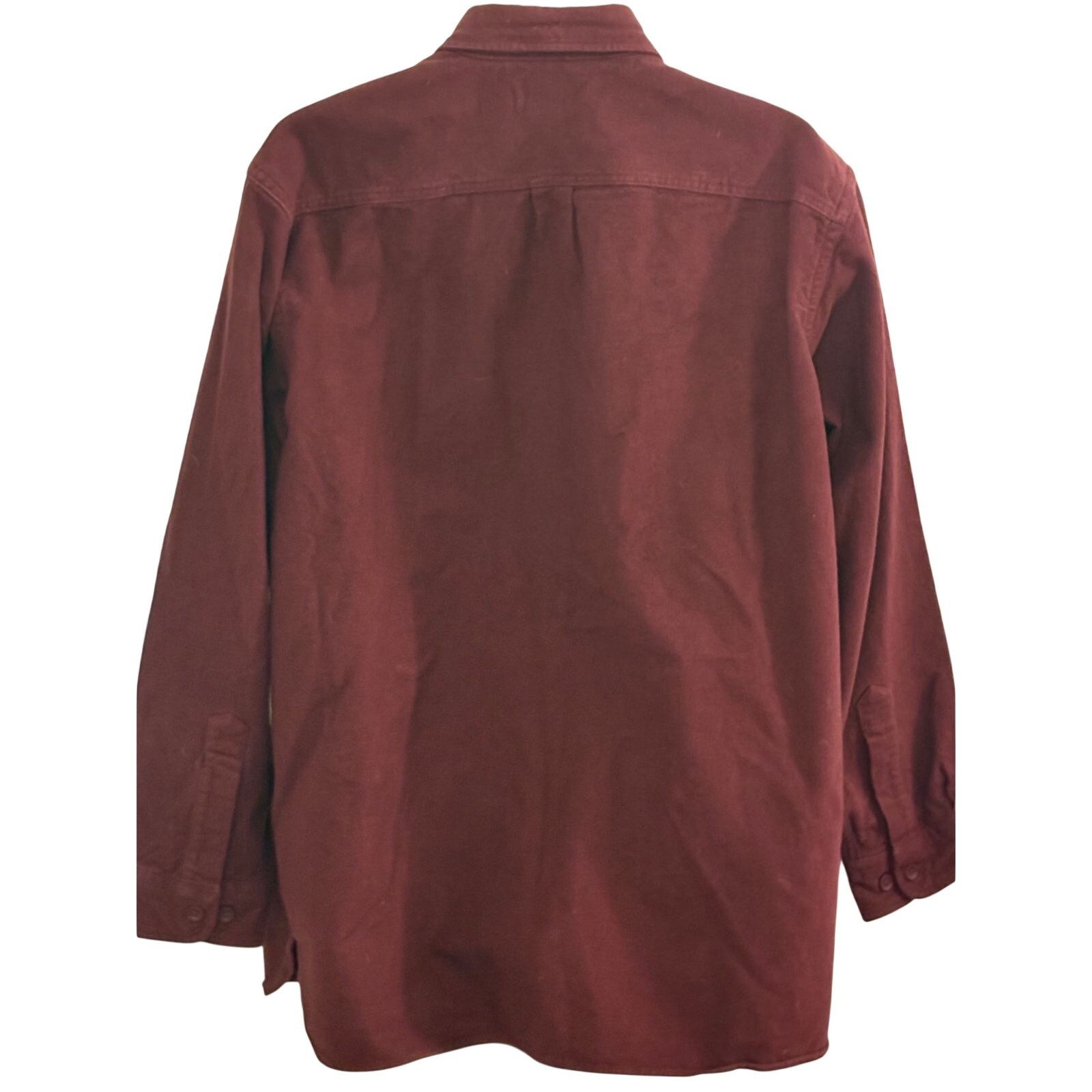 L.L. Bean Vintage L.L. Bean Chamois Burgundy Long Sleeve Shirt Size US XL / EU 56 / 4 - 5 Thumbnail