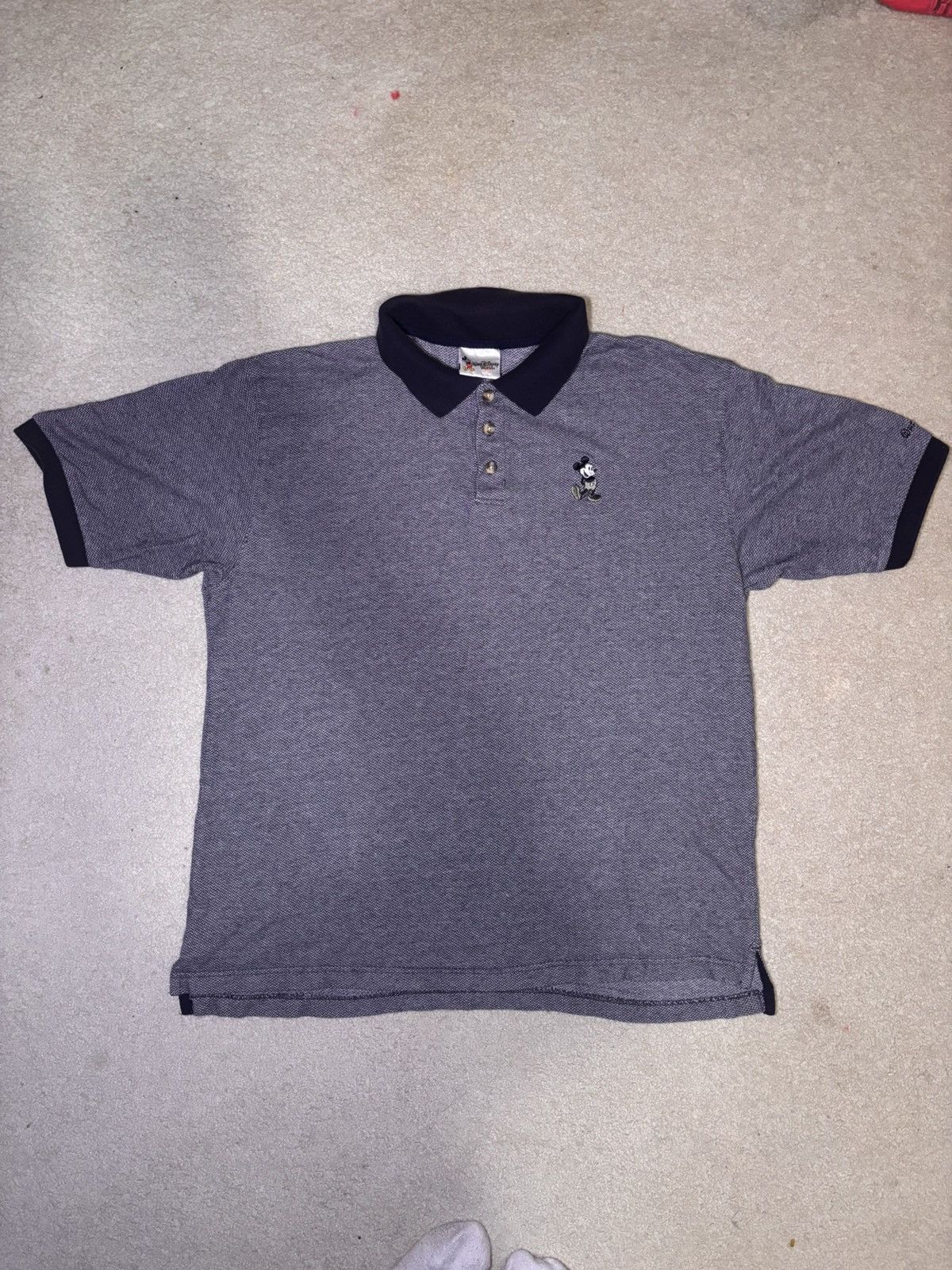 Disney Vtg Disney Polo Shirt Mens XL Gray 90s Mickey Mouse Golf Size US XL / EU 56 / 4 - 1 Thumbnail