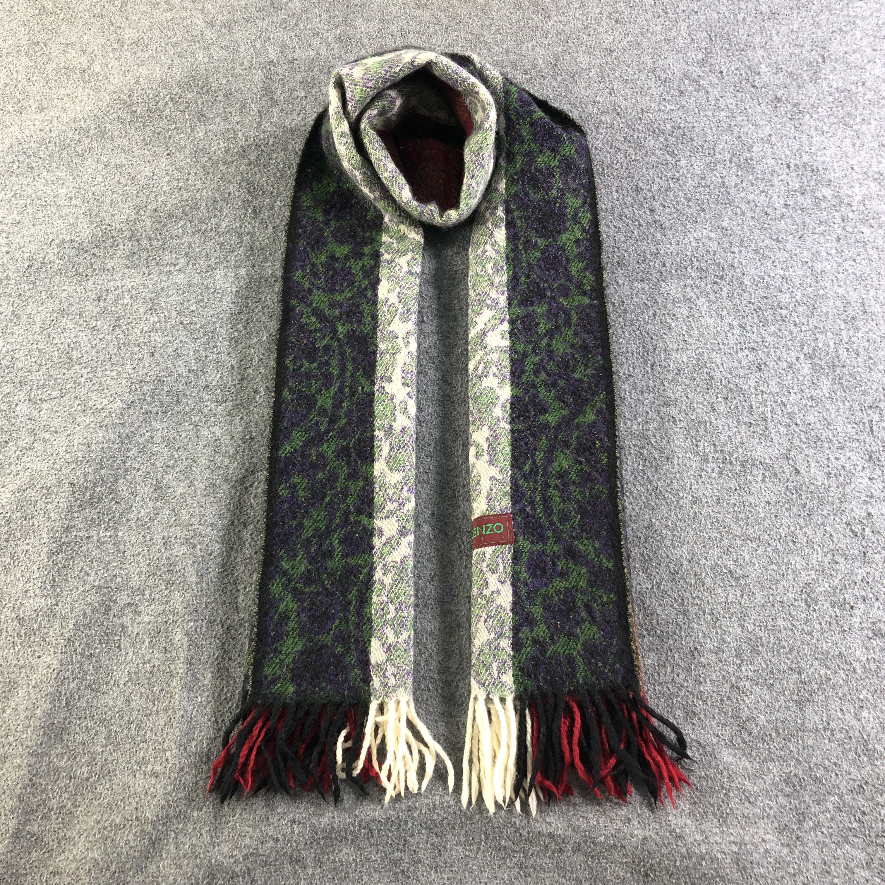 Kenzo Wool Scarf Muffler V1976