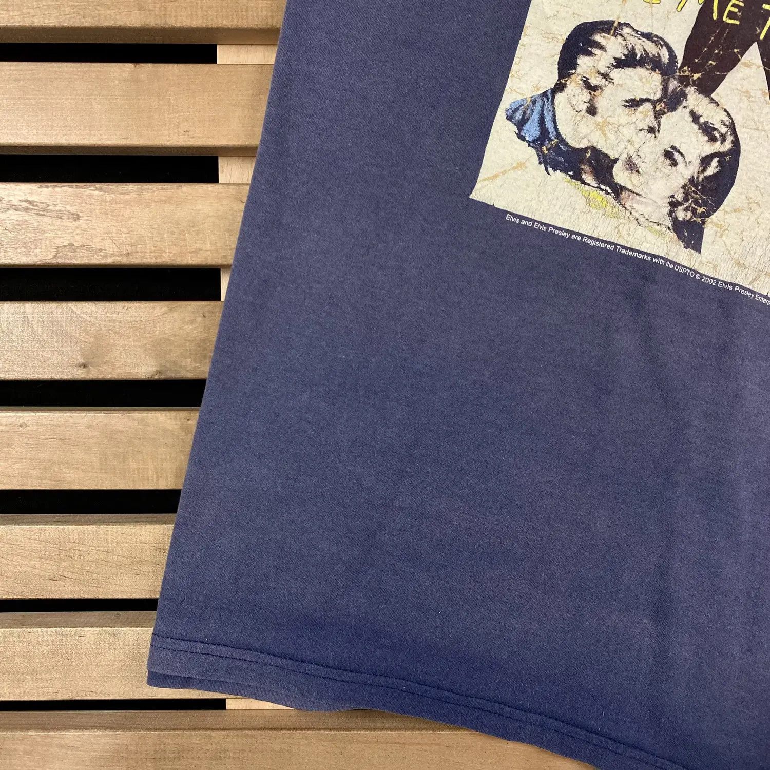 Band Tees Mens Vintage T Shirt Elvis Presley Love Me Tender Size L Size US L / EU 52-54 / 3 - 3 Thumbnail