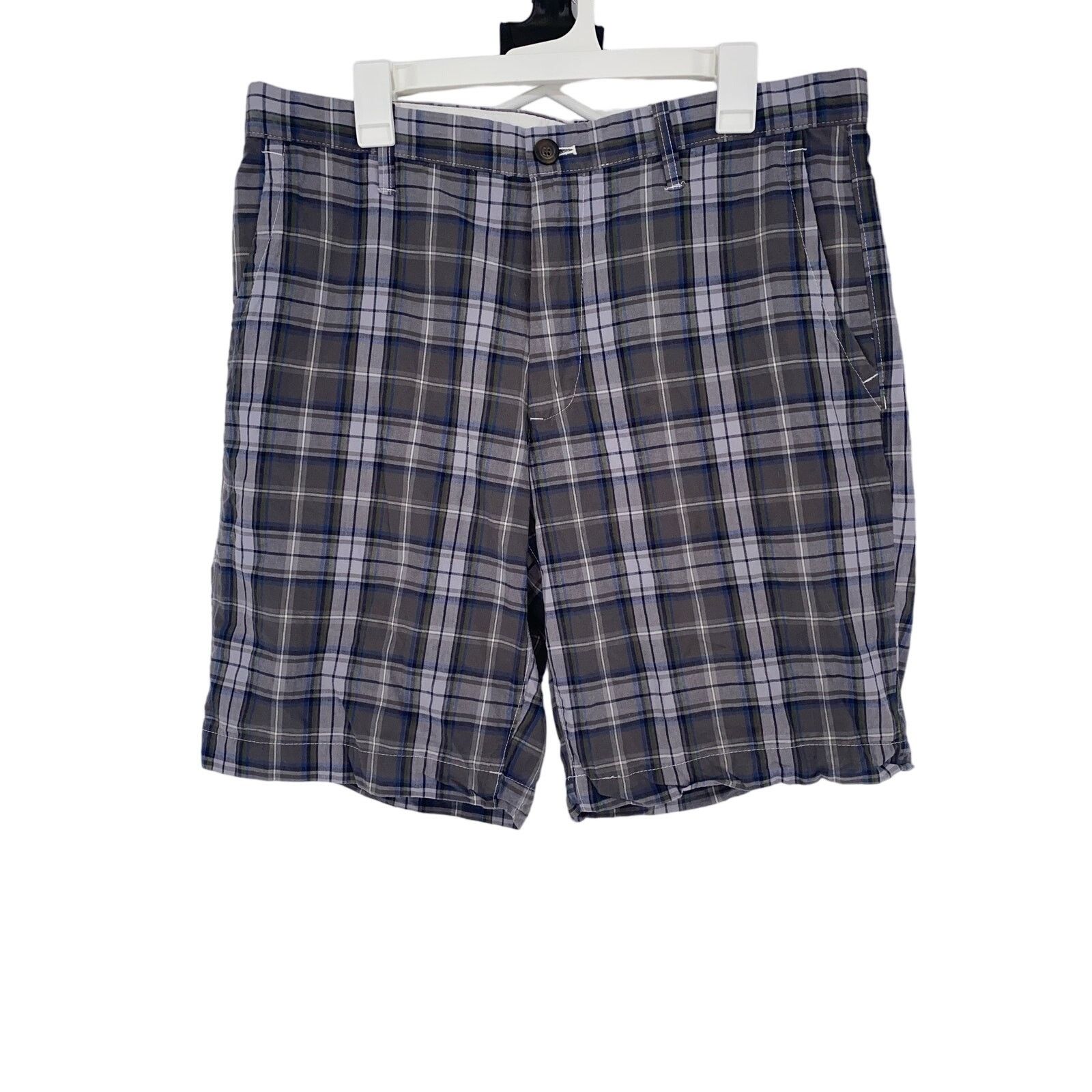 Gap Mens Gap Plaid Chino Shorts 35” Size US 35 - 1 Thumbnail