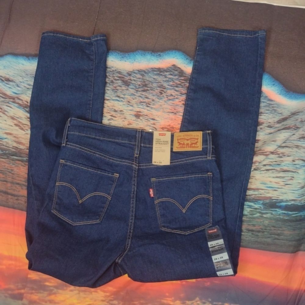 Levi's LEVI'S high rise straight jeans size 28x30 Size 28" / US 6 / IT 42 - 5 Thumbnail