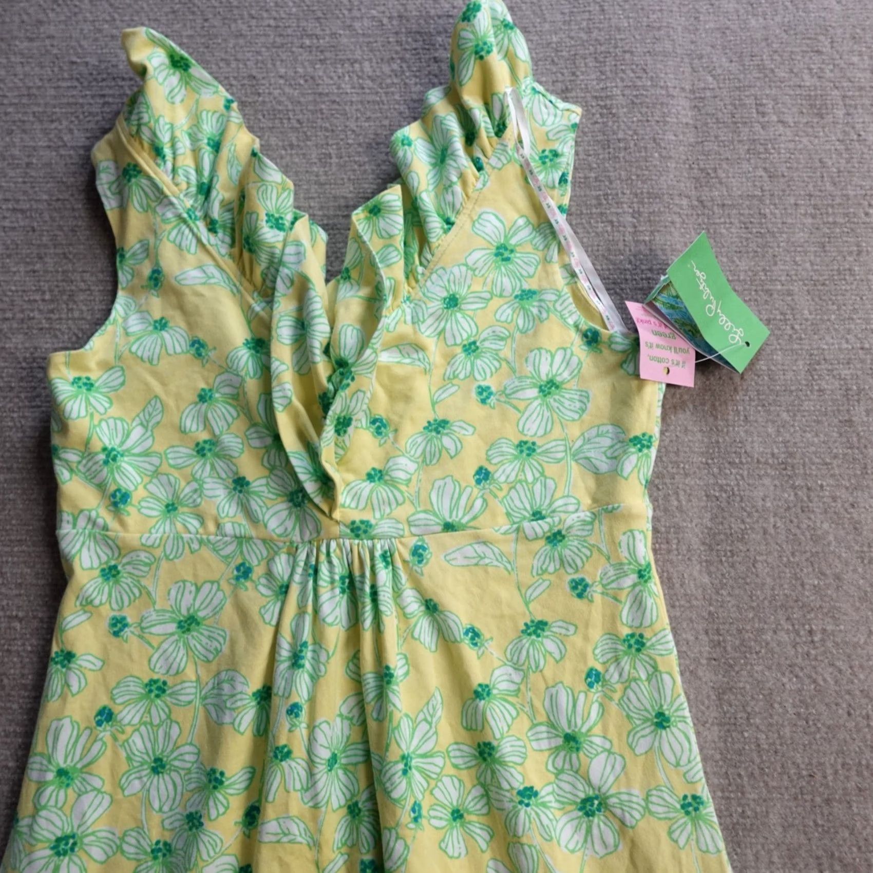 Lilly Pulitzer Lilly Pulitzer Women's Green Jersey Dress Small Casual Sweater Dress Size S / US 4 / IT 40 - 6 Thumbnail