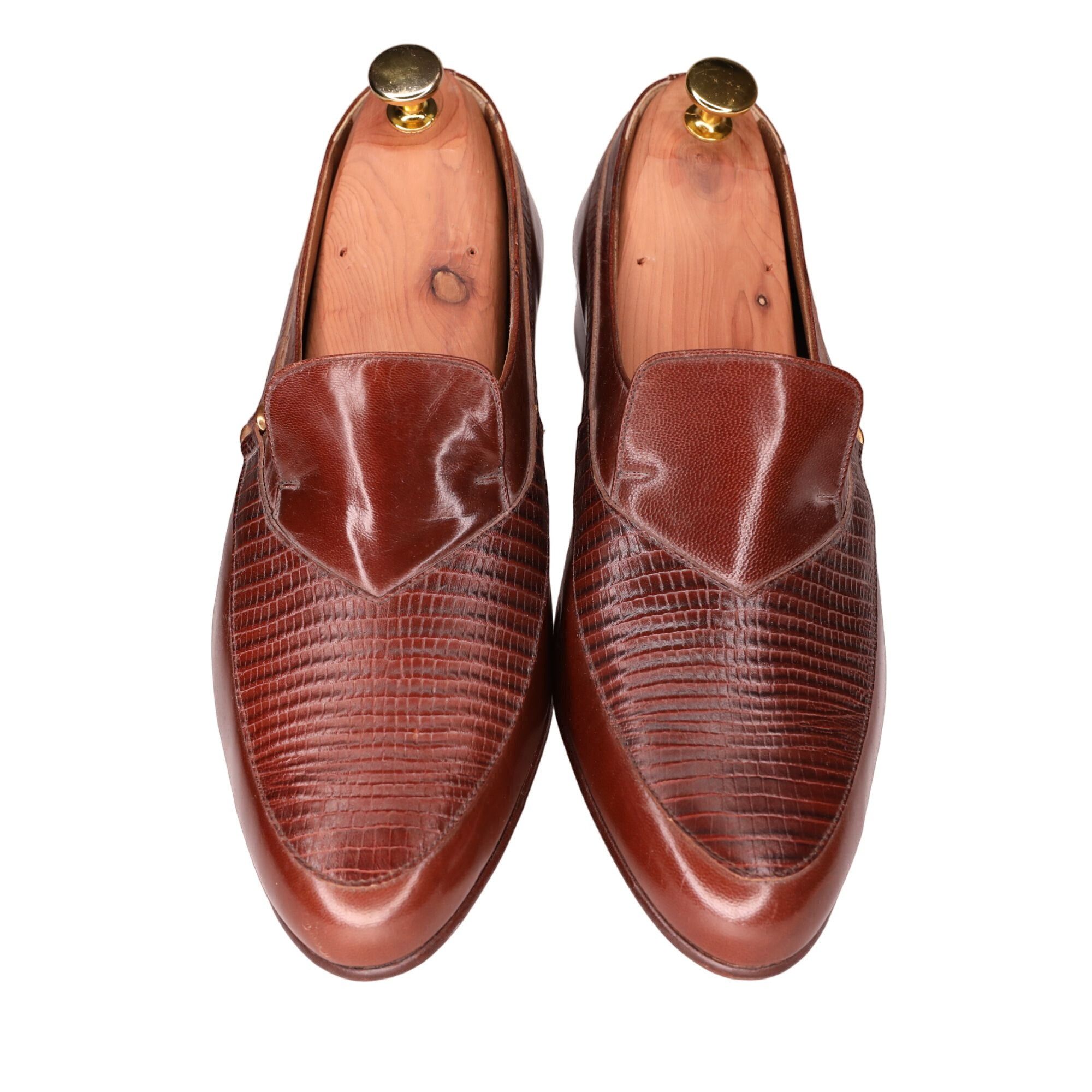 Ferrari New Vintage Conti Ferrari Men's 9 Brown Leather Handcrafted Size US 9 / EU 42 - 3 Thumbnail