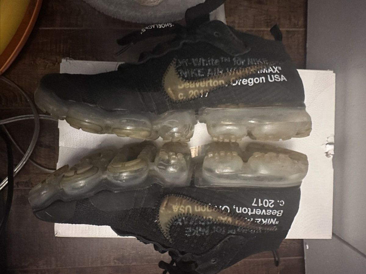 Nike × Off-White Nike Air VaporMax Off White Black (2018) Size US 8 / EU 41 - 9 Thumbnail