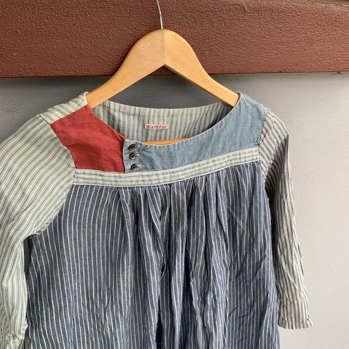 Kapital KAPITAL Denim Dress Multi stripe patchwork Size S / US 4 / IT 40 - 2 Thumbnail