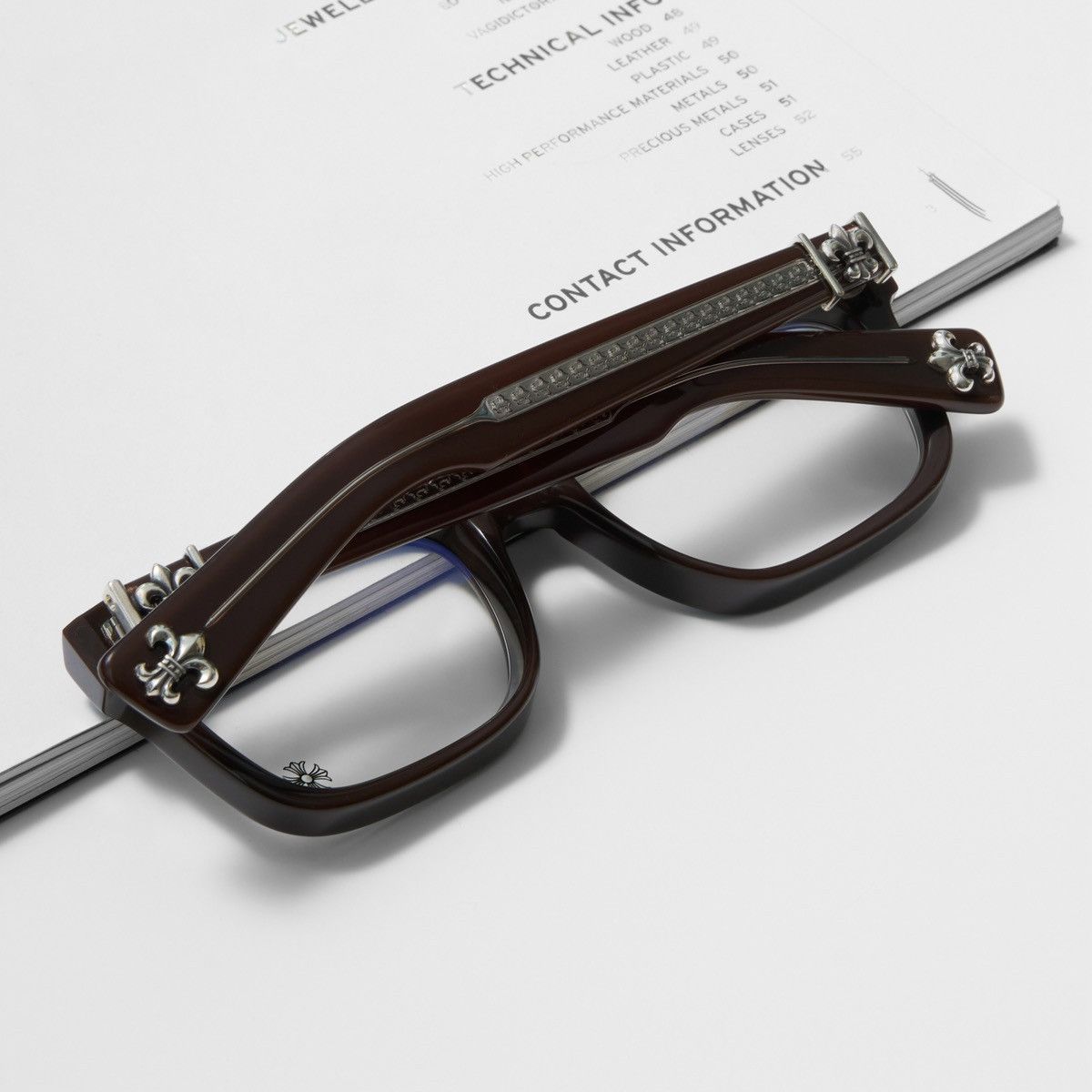 Chrome Hearts CHROME HEARTS SEE YOU IN TEA CLASSIC BROWN GLASSES Size ONE SIZE - 8 Thumbnail