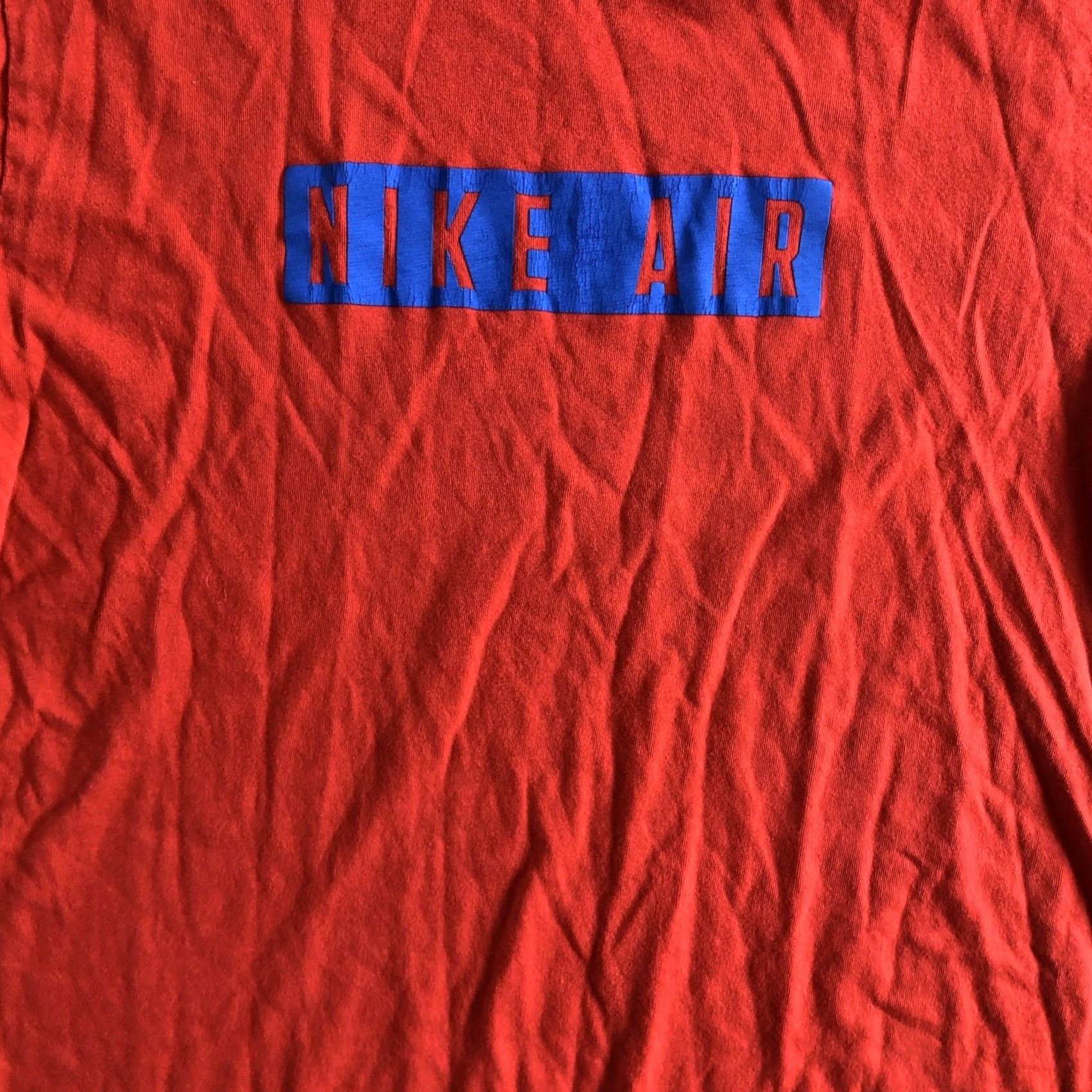 Nike Nike Air TEE Logo Short Sleeve Crewneck Graphic T-Shirt Mens M Red Size US M / EU 48-50 / 2 - 4 Thumbnail