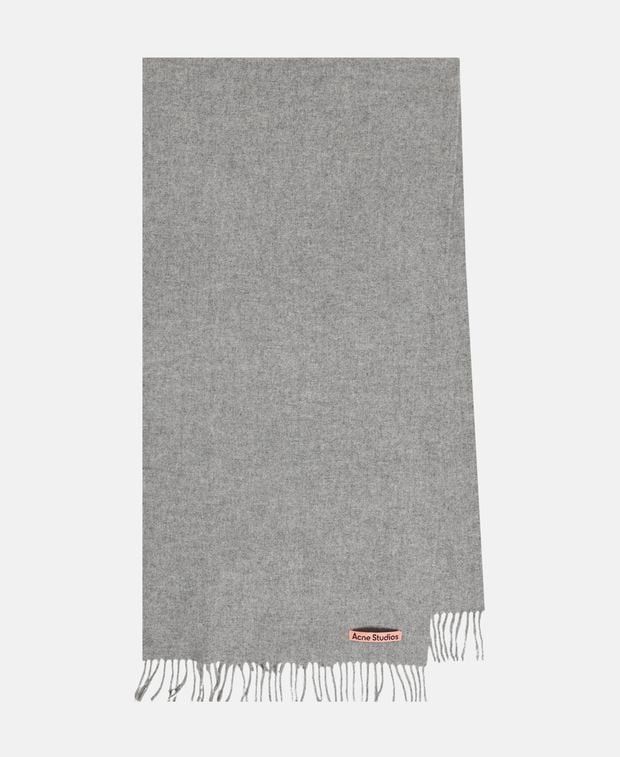Wool Scarf Canada in Gray, Women's