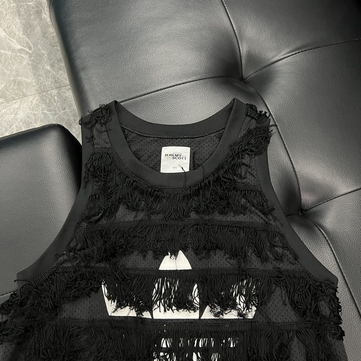 Jeremy Scott Jeremy Scott x Adidas Fringe Logo Tank Top Size US S / EU 44-46 / 1 - 3 Thumbnail