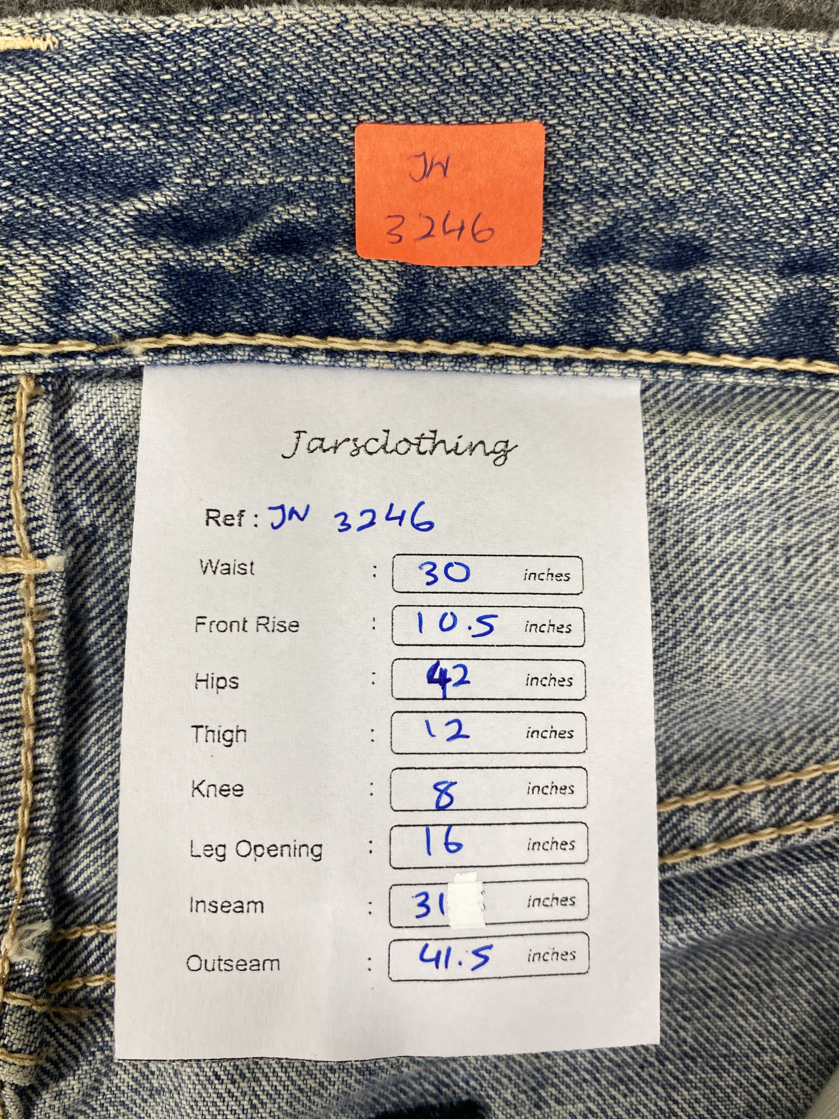 If Six Was Nine Vintage Blue Blue Patchwork Jeans 30x31 - JN3246 Size US 30 / EU 46 - 8 Thumbnail