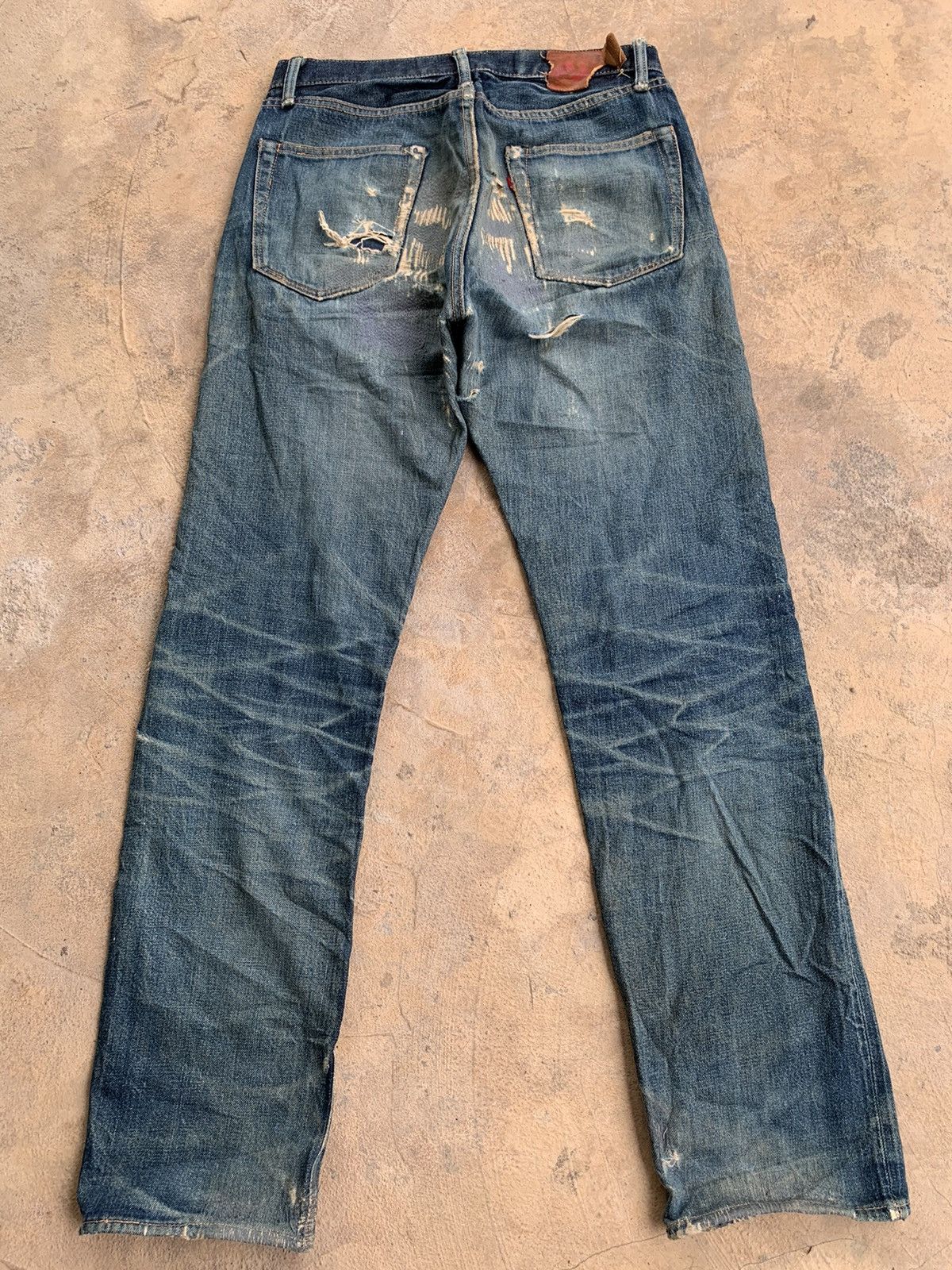 Japanese Brand × Vintage Vintage Go West Yellow divsion Selvedge distressed denim Size US 30 / EU 46 - 14 Thumbnail