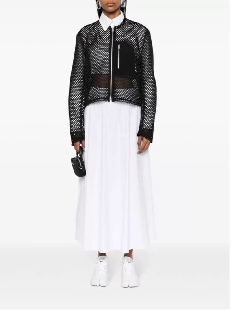 Comme des Garçons Double Zip Mesh Cutout Short Jacket S