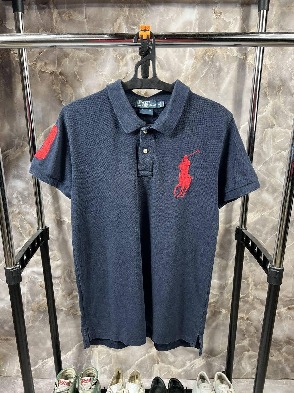 Polo Ralph Lauren × Vintage Vintage Polo Ralph Lauren Distressed Y2k Polo Size US L / EU 52-54 / 3 - 1 Thumbnail