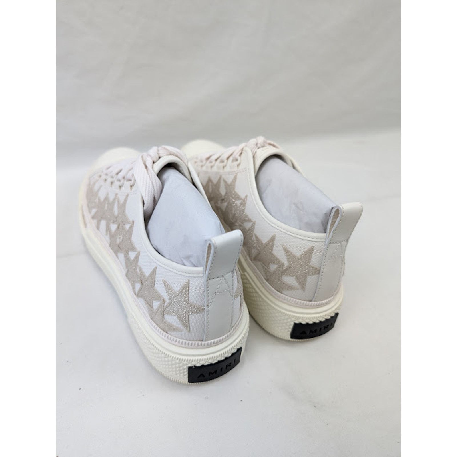 Amiri o1rshd1 Stars Court Low-Top Sneakers in Alabaster Size US 11 / EU 44 - 20 Thumbnail