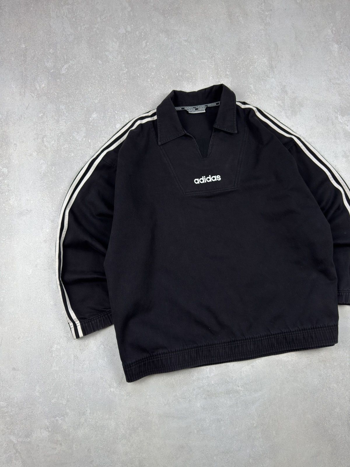 Adidas Vintage Adidas 00s Training Black Jacket Central Logo Size US L / EU 52-54 / 3 - 2 Thumbnail