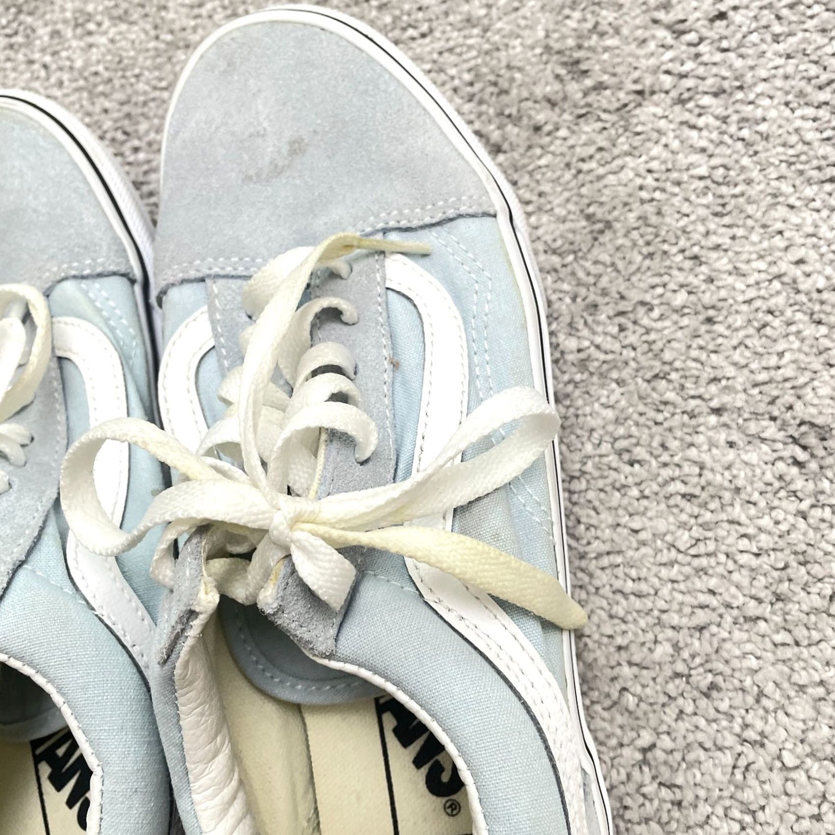 Vans VANS Old Skool Suede Leather Low Top Shoes Unisex Mens 6 Womens 7.5 Blue Casual Size M / US 6-8 / IT 42-44 - 7 Thumbnail