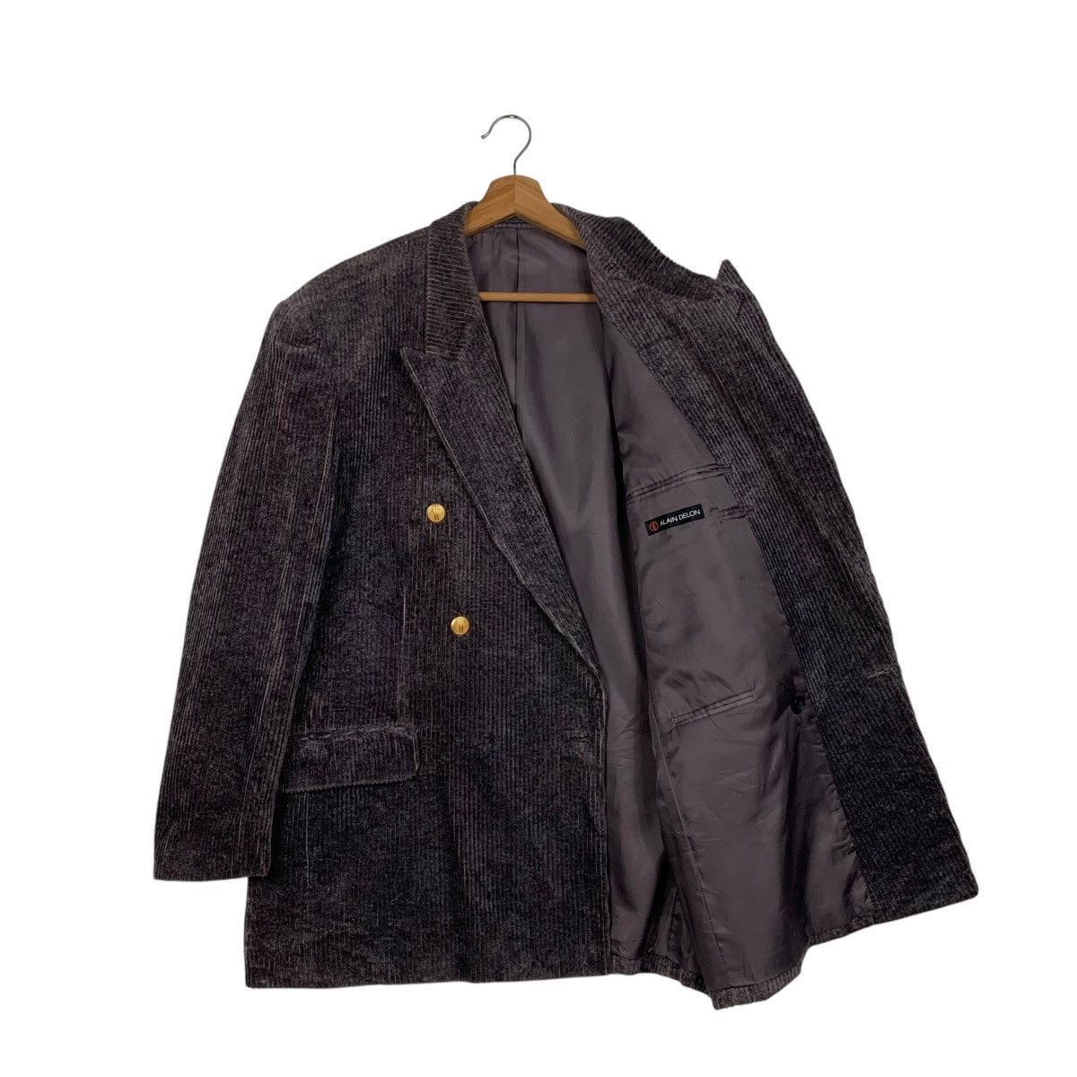 ALAIN DELON ALAIN DELON Corduroy Velvet Dark Brown Blazers #2109-C92 Size US L / EU 52-54 / 3 - 9 Thumbnail