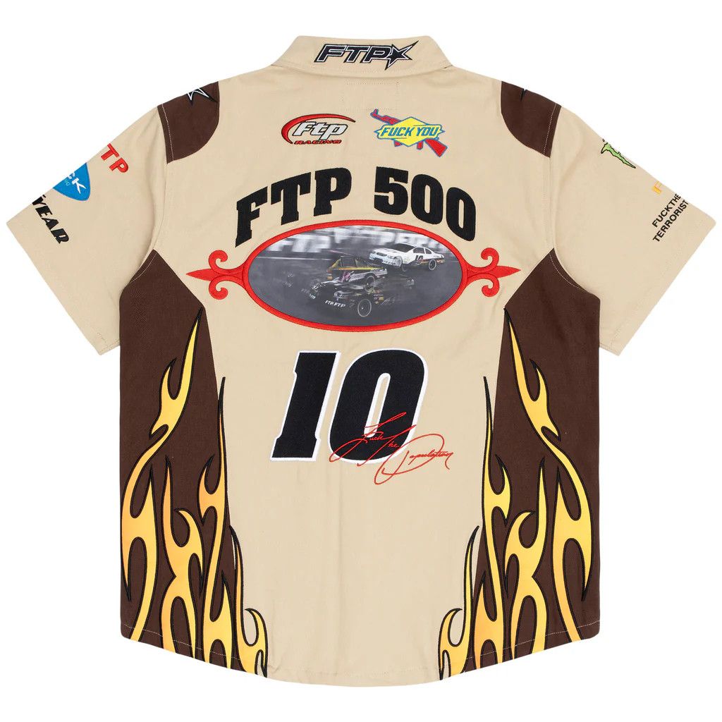 Fuck The Population FTP RACEWAY BUTTON UP SHIRT Size US XL / EU 56 / 4 - 2 Thumbnail
