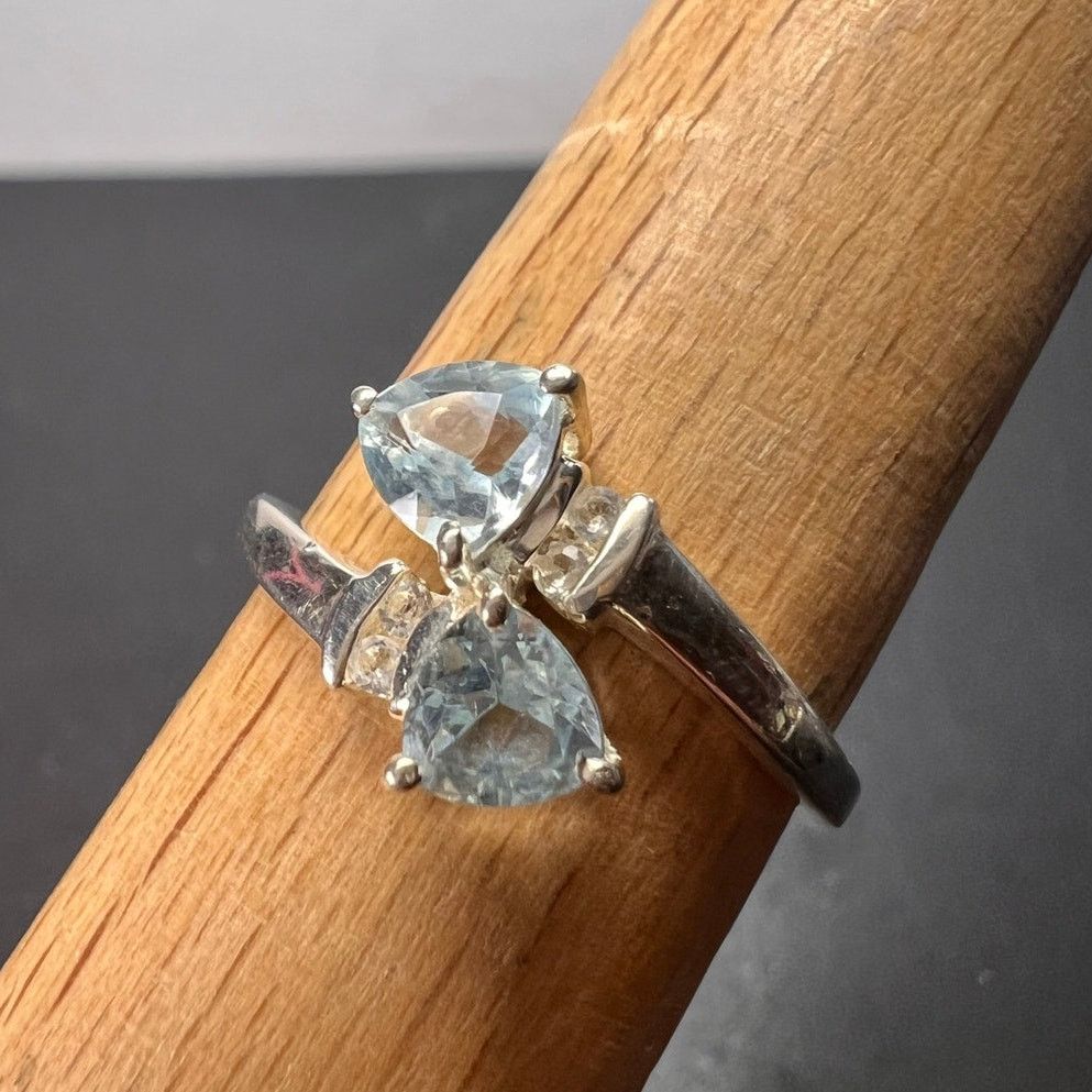 Other Trillium cut blue topaz ring in sterling silver size 9 Size ONE SIZE - 1 Thumbnail