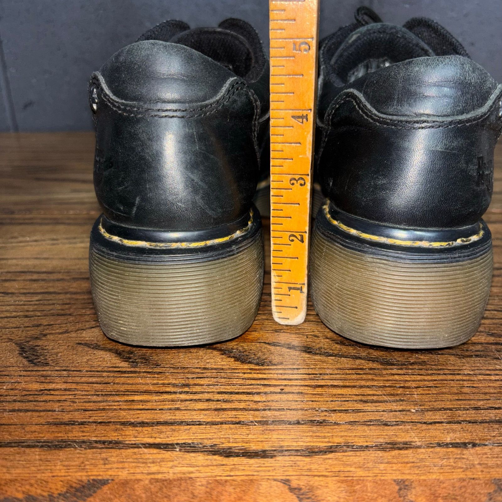 Dr. Martens Dr. Martens Chunky Platform Y2K Oxford Shoes Black Womens 10 Size US 10 / IT 40 - 7 Thumbnail