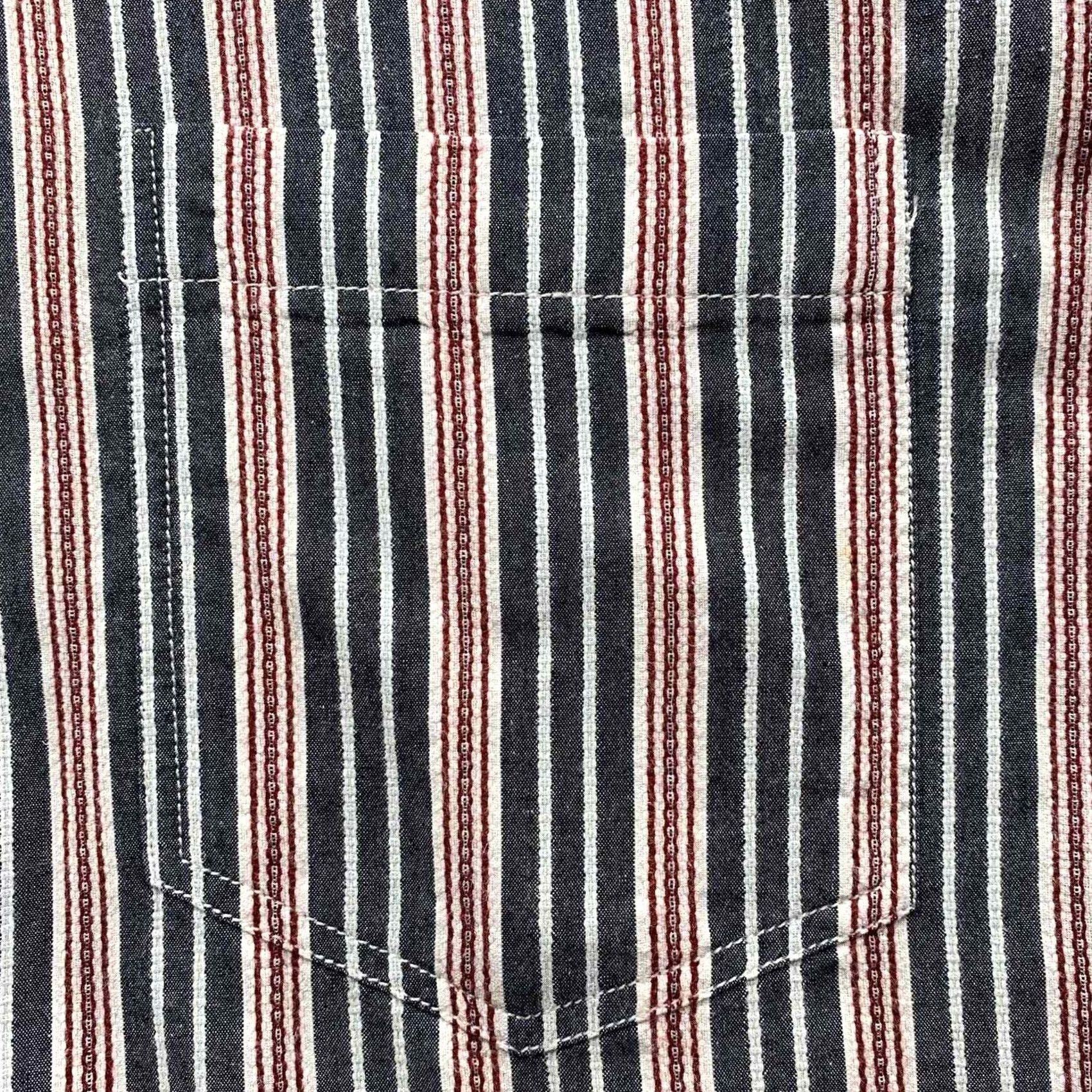 Tommy Hilfiger VINTAGE Tommy Hilfiger Jeans Shirt Mens XL Blue Red Striped Y2K Retro Size US XL / EU 56 / 4 - 5 Thumbnail