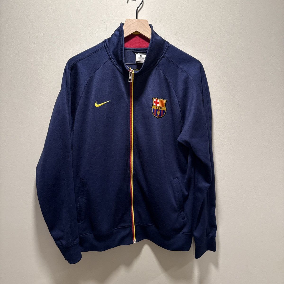 Other MEN'S NIKE FC BARCELONA 2013/2014 JACKET TRACK TOP SOCCER Size US L / EU 52-54 / 3 - 1 Thumbnail