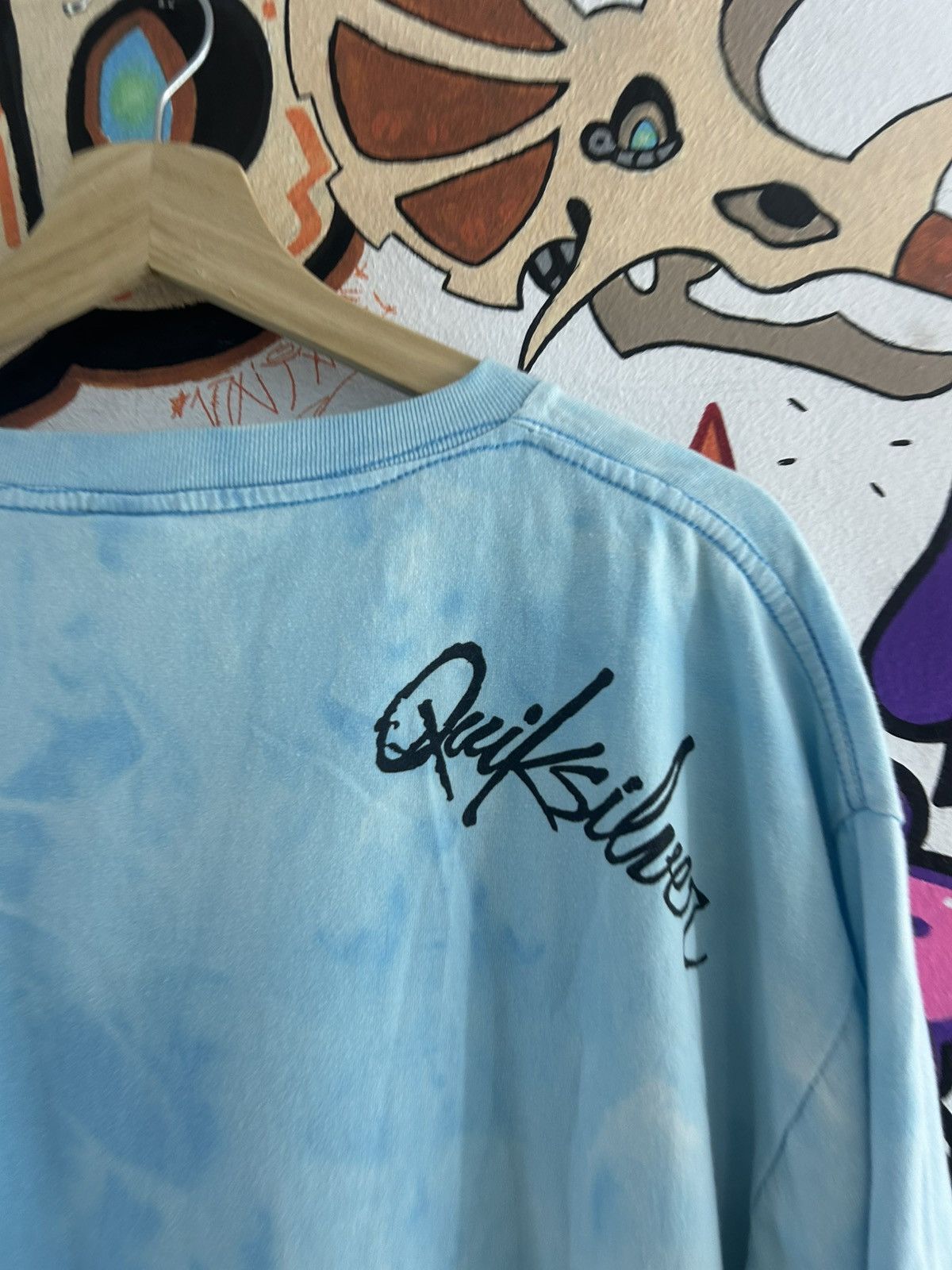 Quiksilver × Vintage 90s Quick Silver Tie Dye Tee Size US XXL / EU 58 / 5 - 4 Thumbnail