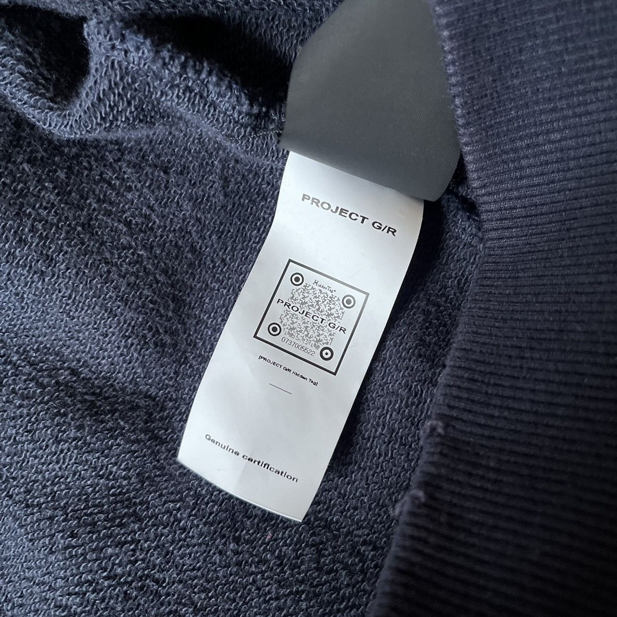 PROJECT G/R RECONSTRUCTED FOLDED ZIP HOODIE - NAVY size 1 stk Size US S / EU 44-46 / 1 - 7 Thumbnail