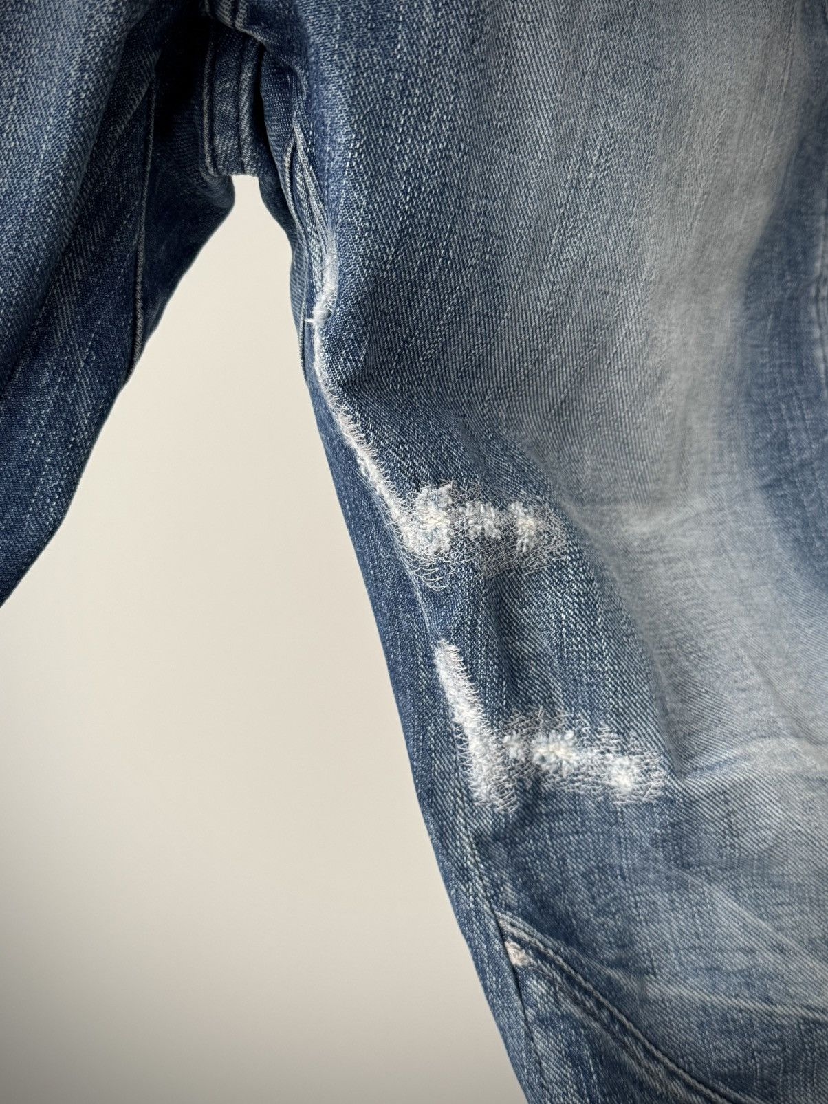G-Star G-Star RAW Arc Loose Tapered Distressed Faded Jeans Pants Size US 36 / EU 52 - 4 Thumbnail