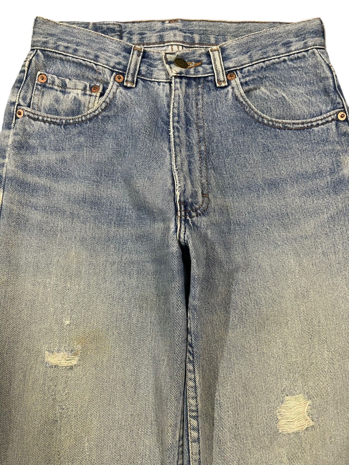 Polo Ralph Lauren Vintage 90s Made in Usa Polo Ralph Lauren Distressed Jeans Size US 27 - 3 Thumbnail