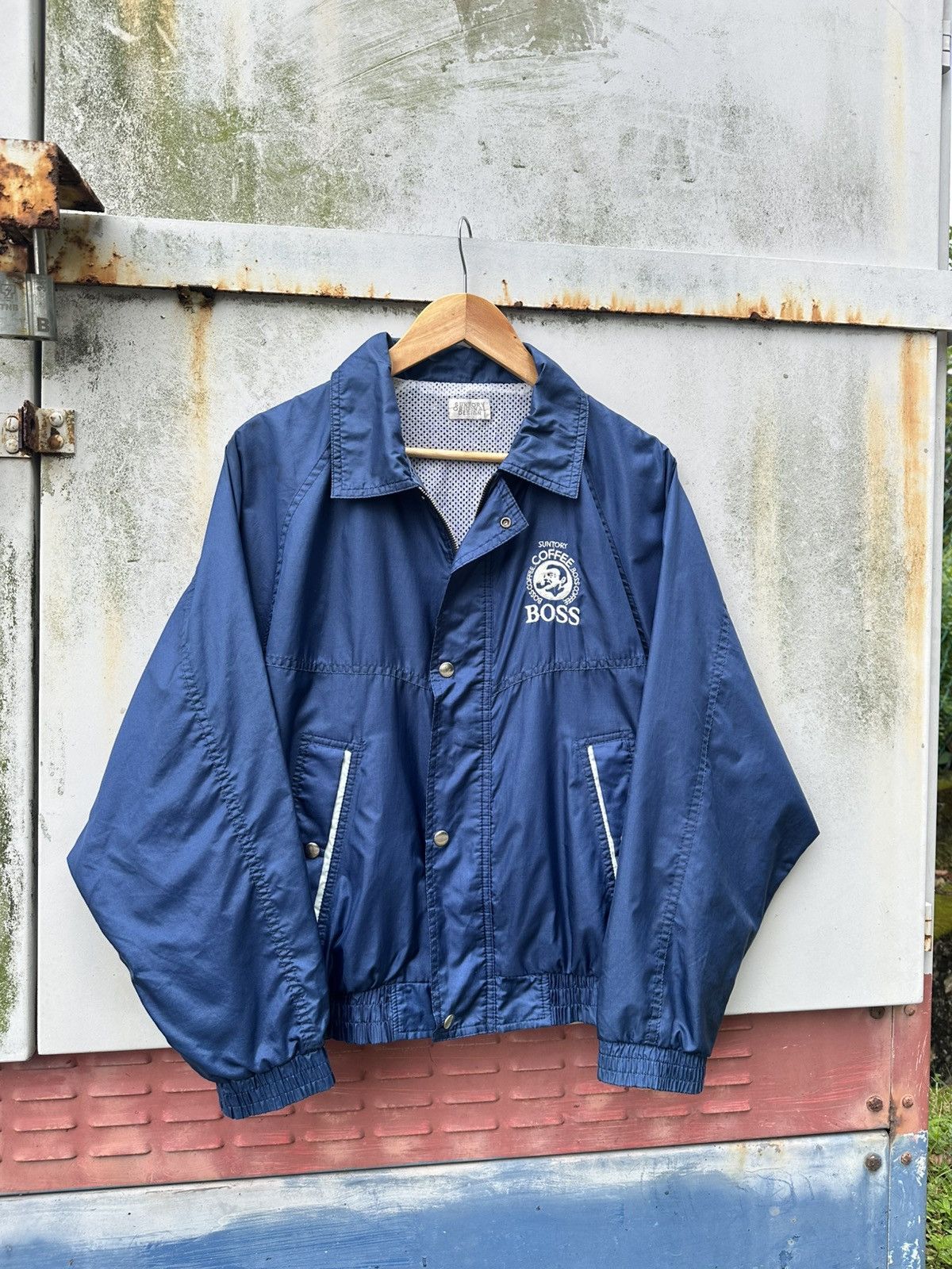 Vintage 👹Vintage Suntory Boss Coffee Light Bomber Jacket Size US M / EU 48-50 / 2 - 4 Thumbnail
