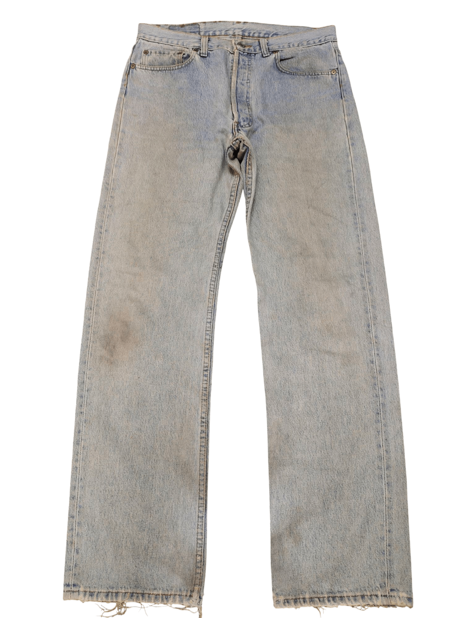 Levi's Vintage 90s Levis 501 Distress Faded Rusty Denim Jeans Size US 34 / EU 50 - 1 Thumbnail