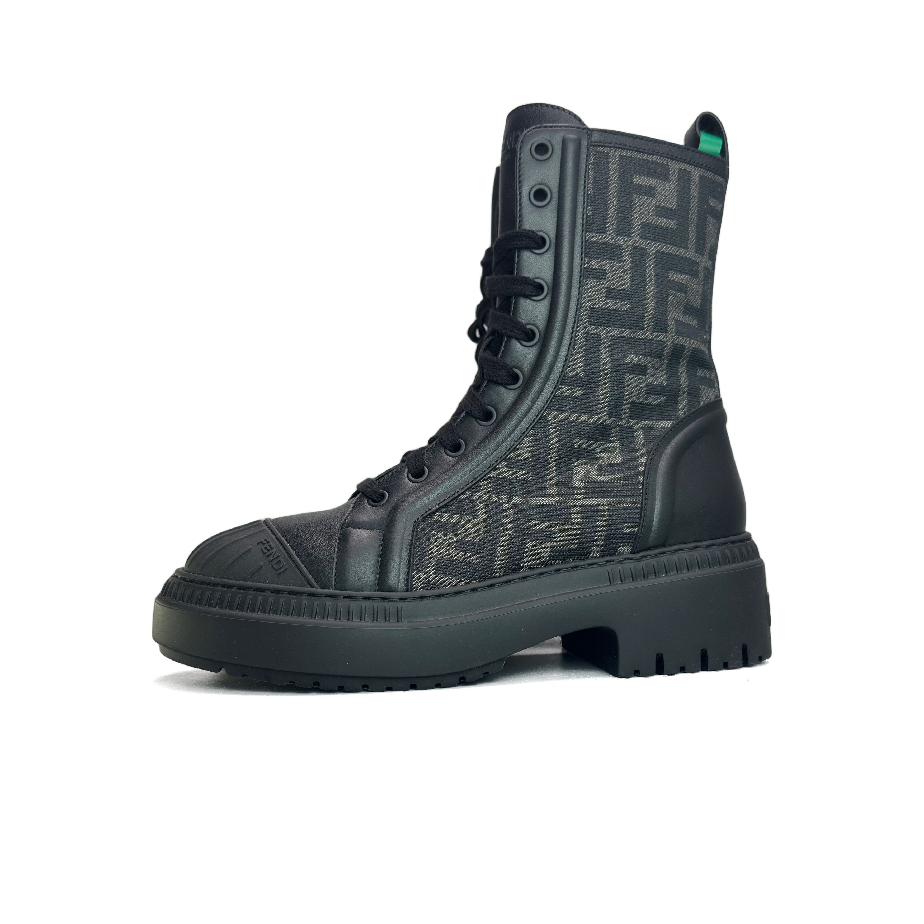 Fendi Fendi Domino FF Logo Combat Boots Size 38 Size US 8 / IT 38 - 1 Thumbnail