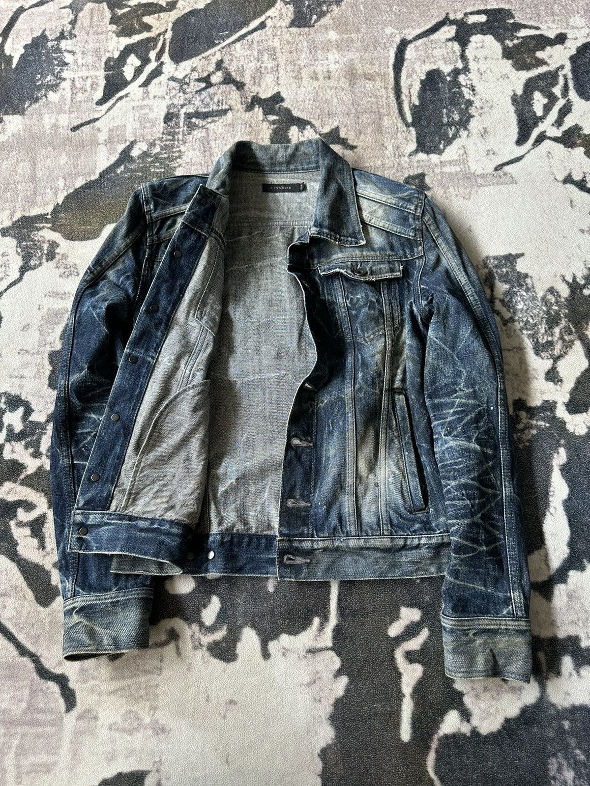 CIVARIZE 00’s Civarize dirty denim jacket Size US M / EU 48-50 / 2 - 7 Thumbnail