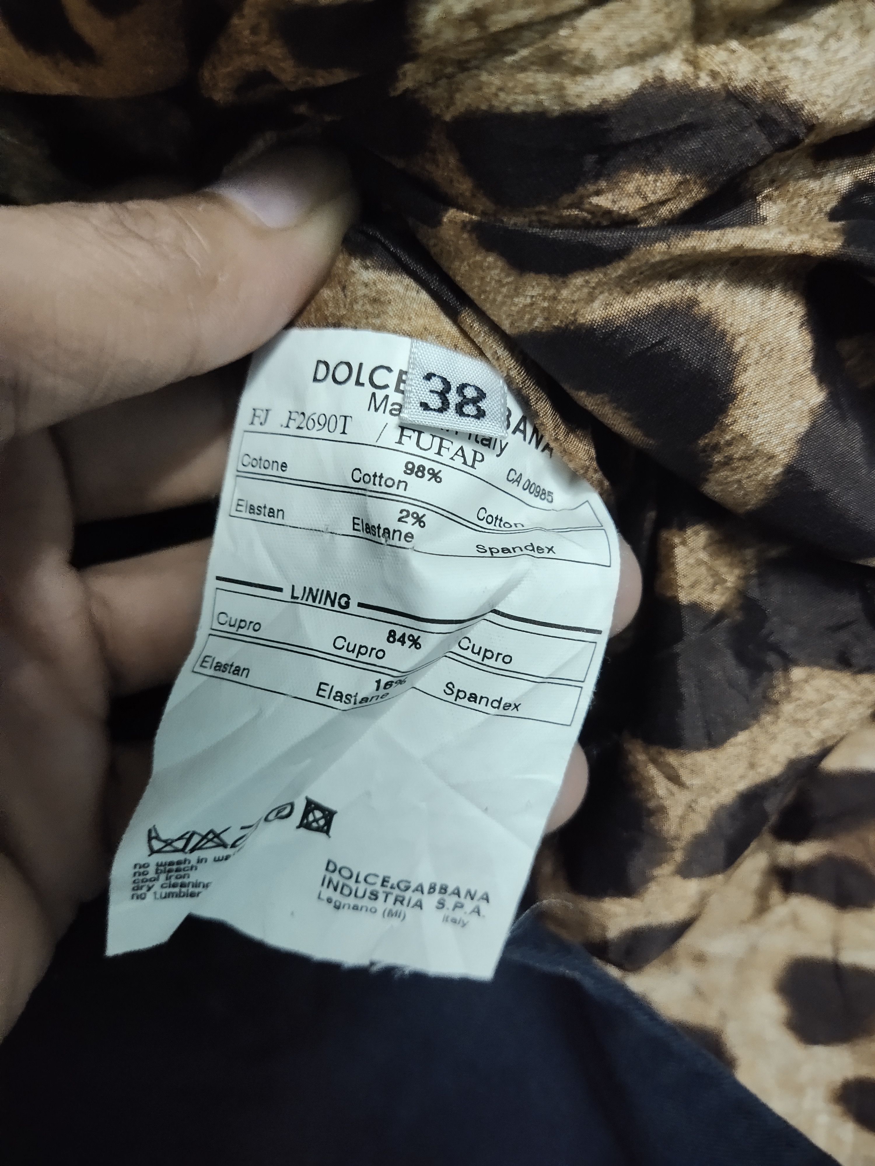 Dolce & Gabbana × Vintage Dolce & Gabbana Velour Leopard Blazer Size XS / US 0-2 / IT 36-38 - 4 Thumbnail