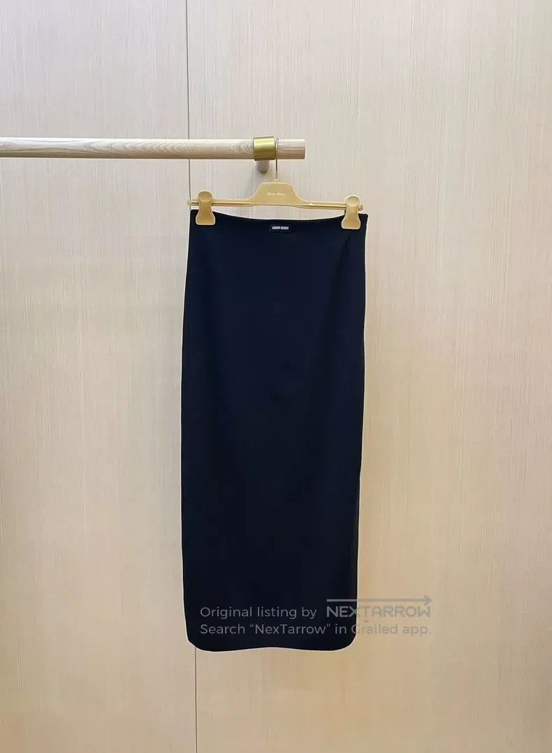 Miu Miu Miu Miu 38 Black knitted skirt Size 37" - 1 Thumbnail