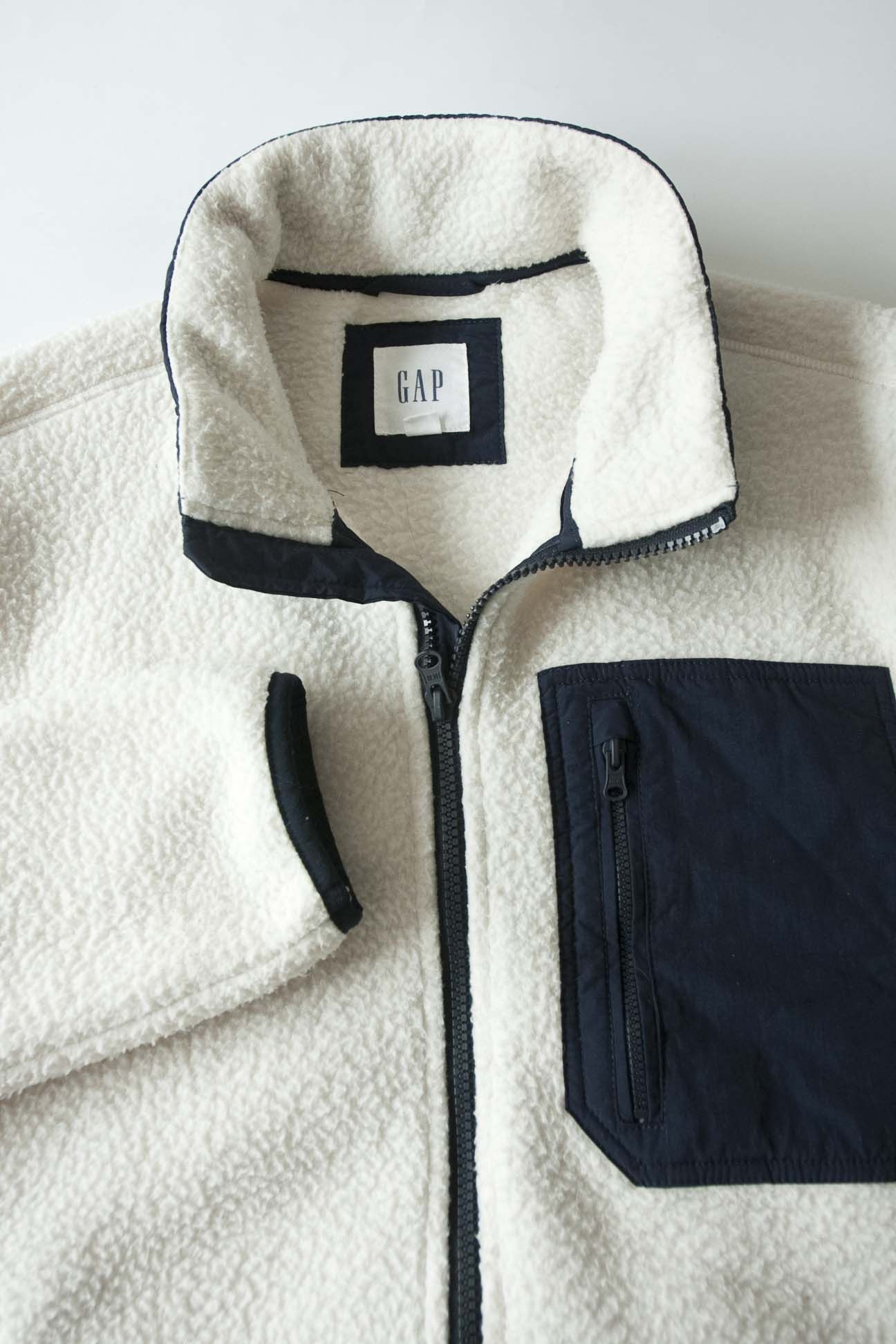 Gap Gap Jacket Fleece Full Zip Pocket Size S White Size US S / EU 44-46 / 1 - 2 Thumbnail
