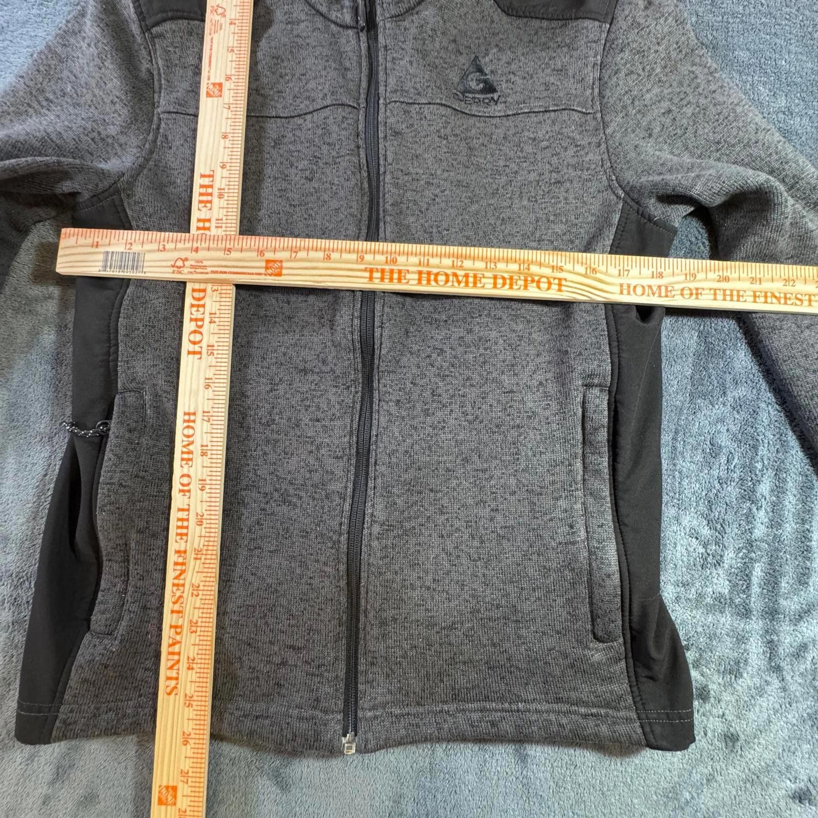 Designer Gerry Jacket Mens Medium Gray Black Fleece Softshell Coat Size US M / EU 48-50 / 2 - 8 Thumbnail