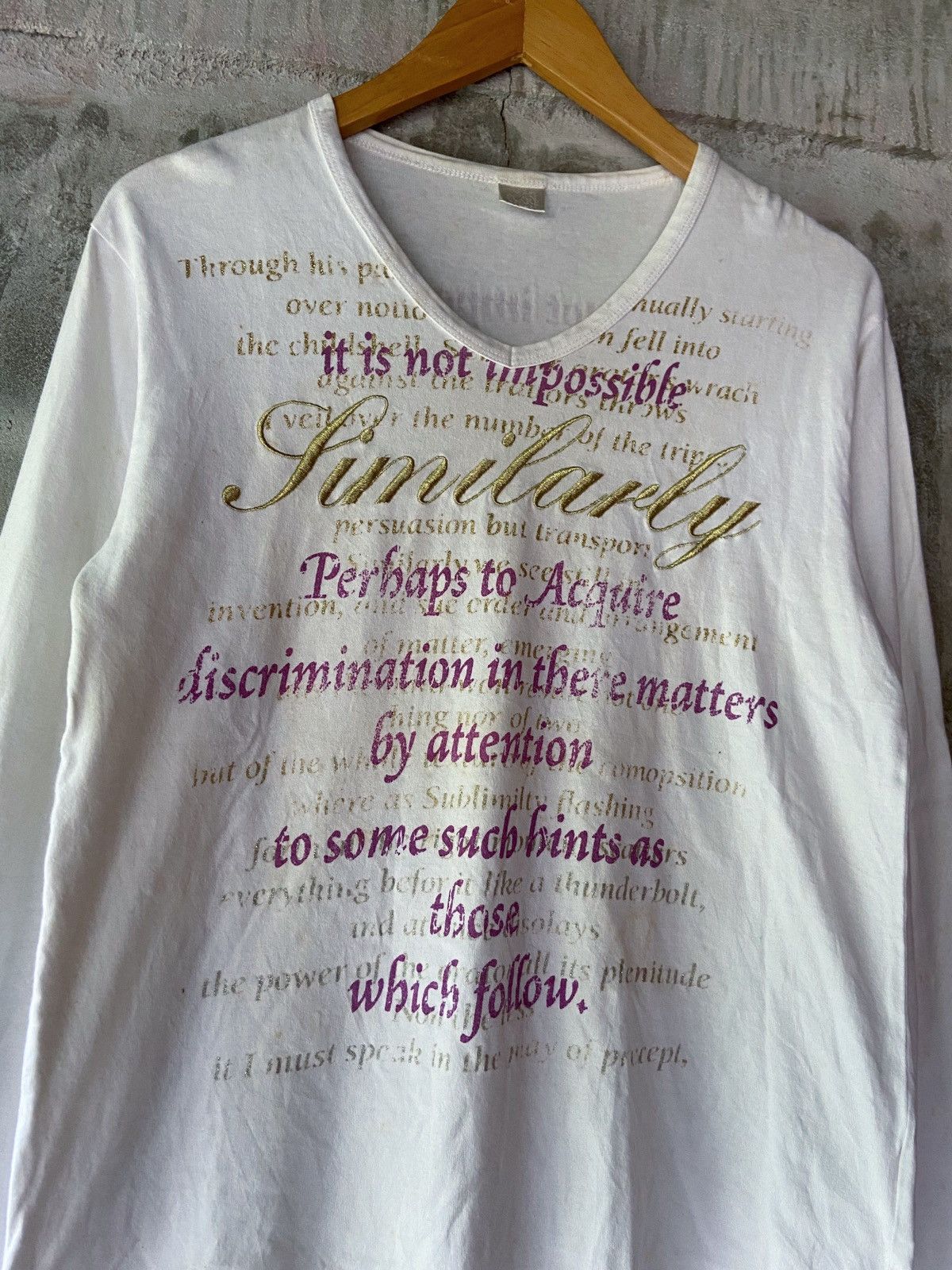 Beauty Beast × Hysteric Glamour × Japanese Brand 🌸ITS NOT IMPOSSIBLE PERHAPS TO ACQUIRE LONG SLEEVE Size US M / EU 48-50 / 2 - 5 Thumbnail