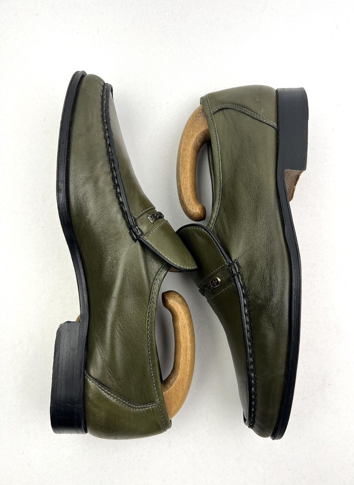 Grenson GRENSON Loafers Leather Shoes Made in England Green Men’s Size US 7 / EU 40 - 12 Thumbnail