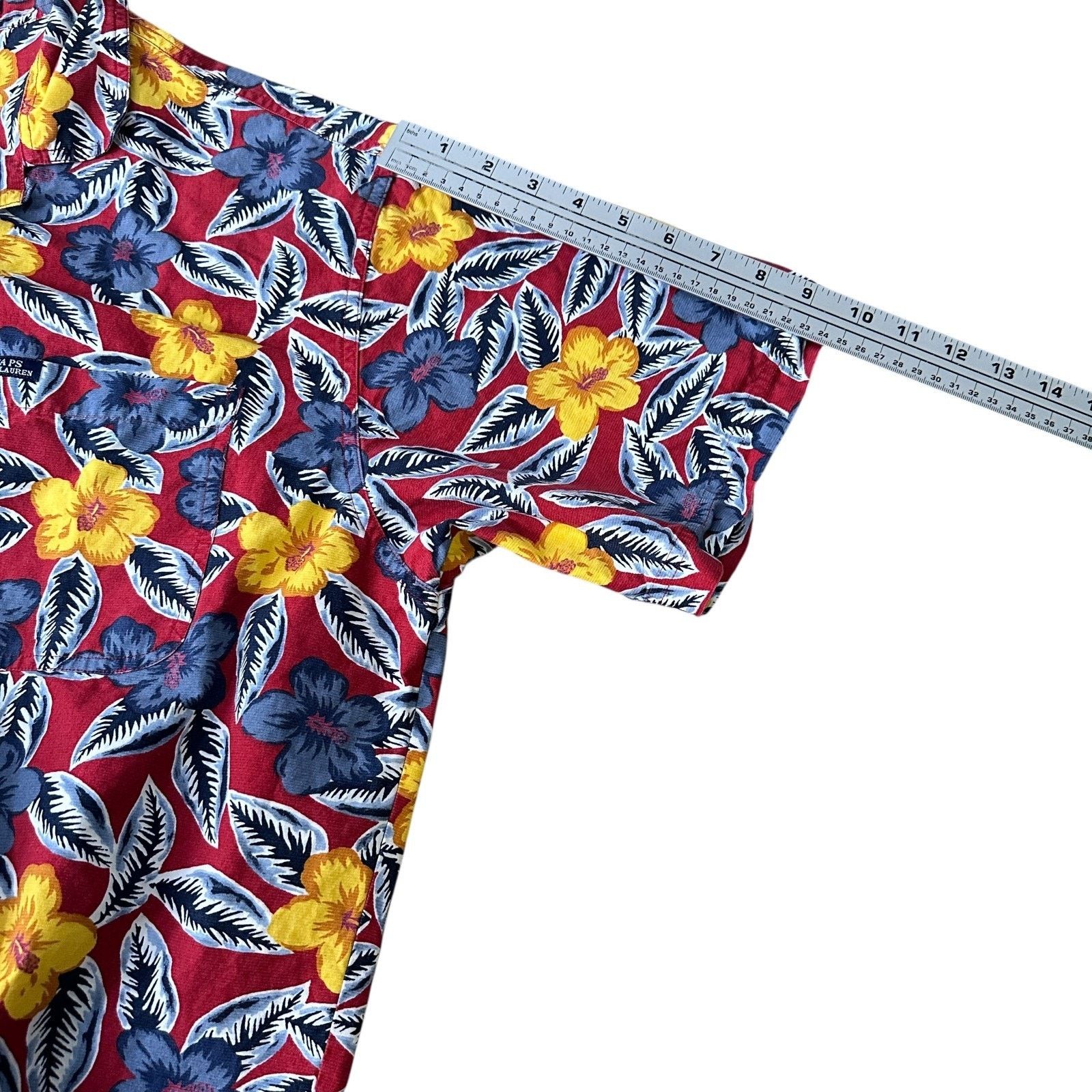 Chaps Ralph Lauren Vintage Chaps Ralph Lauren Hawaiian Shirt Men L Multi Floral Size US L / EU 52-54 / 3 - 9 Thumbnail