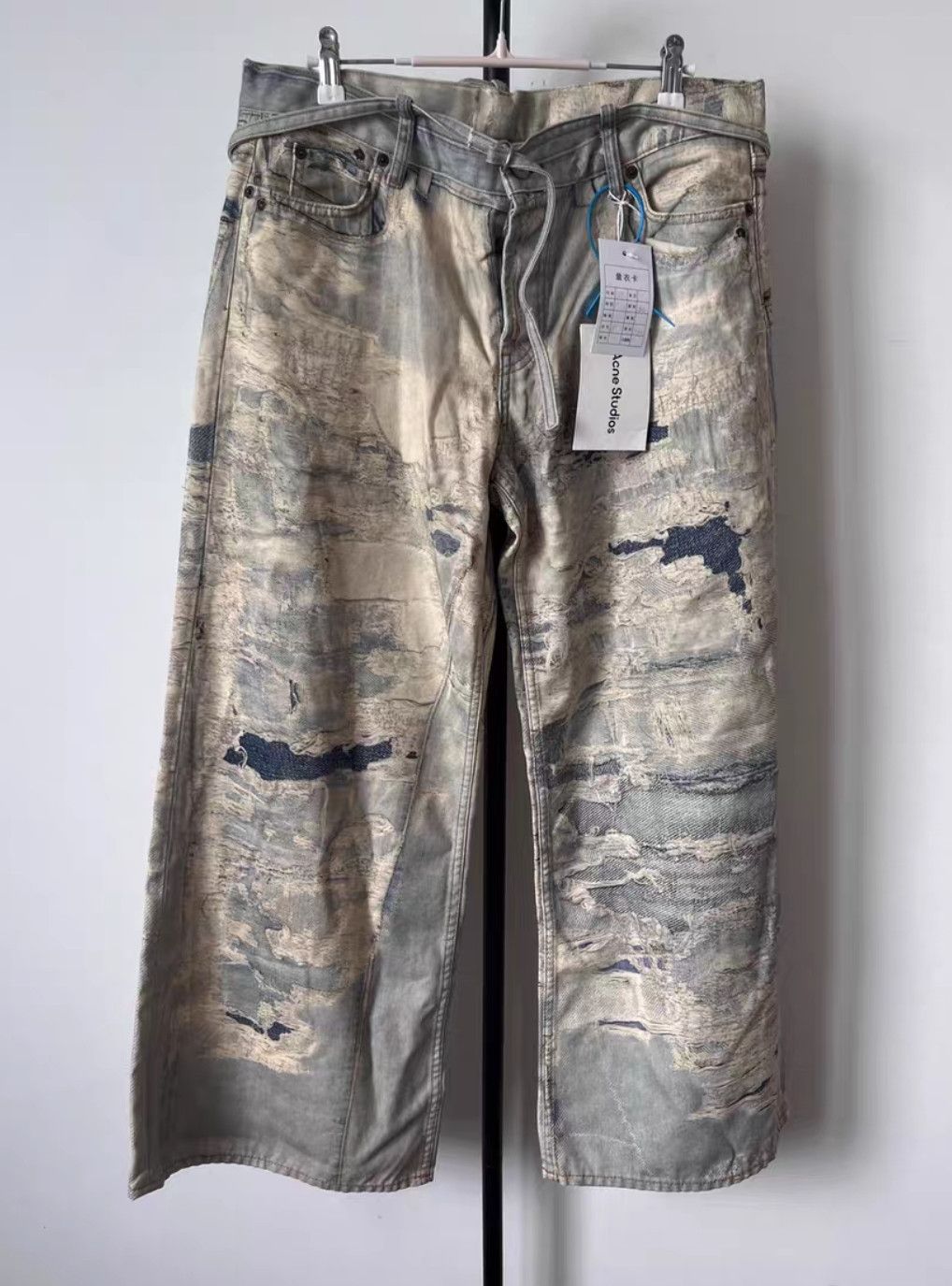Acne Studios Acne Studios Heavy industry destruction optical illusion i Size 38" / US 16 / IT 52 - 1 Thumbnail