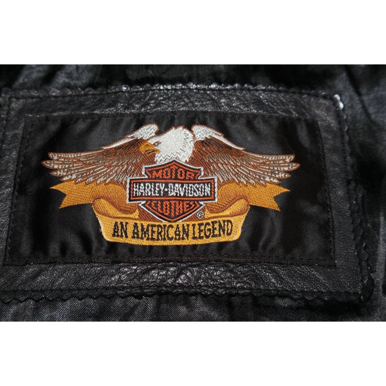 Harley Davidson Harley Davidson Men’s Leather Embroidered Letterman Varsity Size US XXL / EU 58 / 5 - 3 Thumbnail