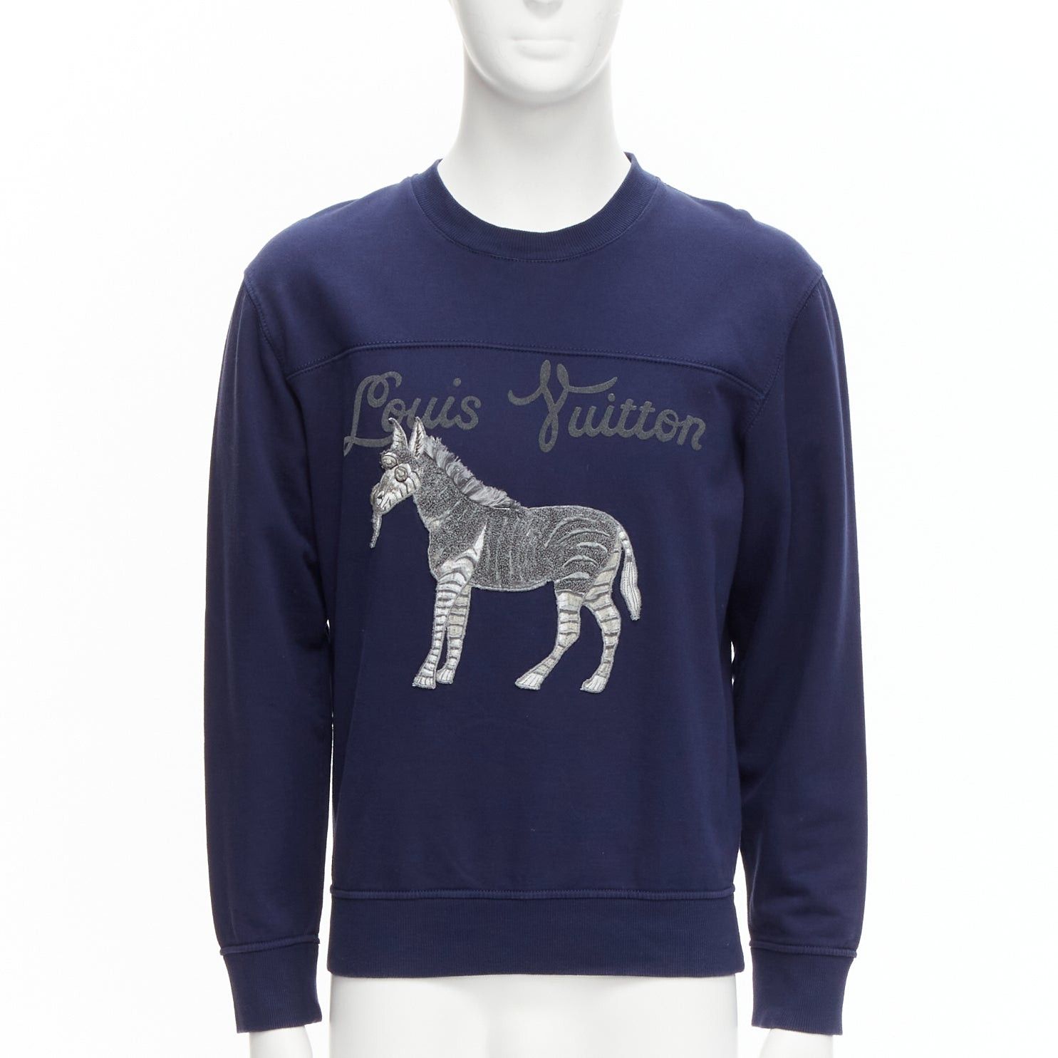 Louis Vuitton LOUIS VUITTON Chapman Brothers navy cotton LV logo horse embroidery sweater M Size US M / EU 48-50 / 2 - 1 Thumbnail